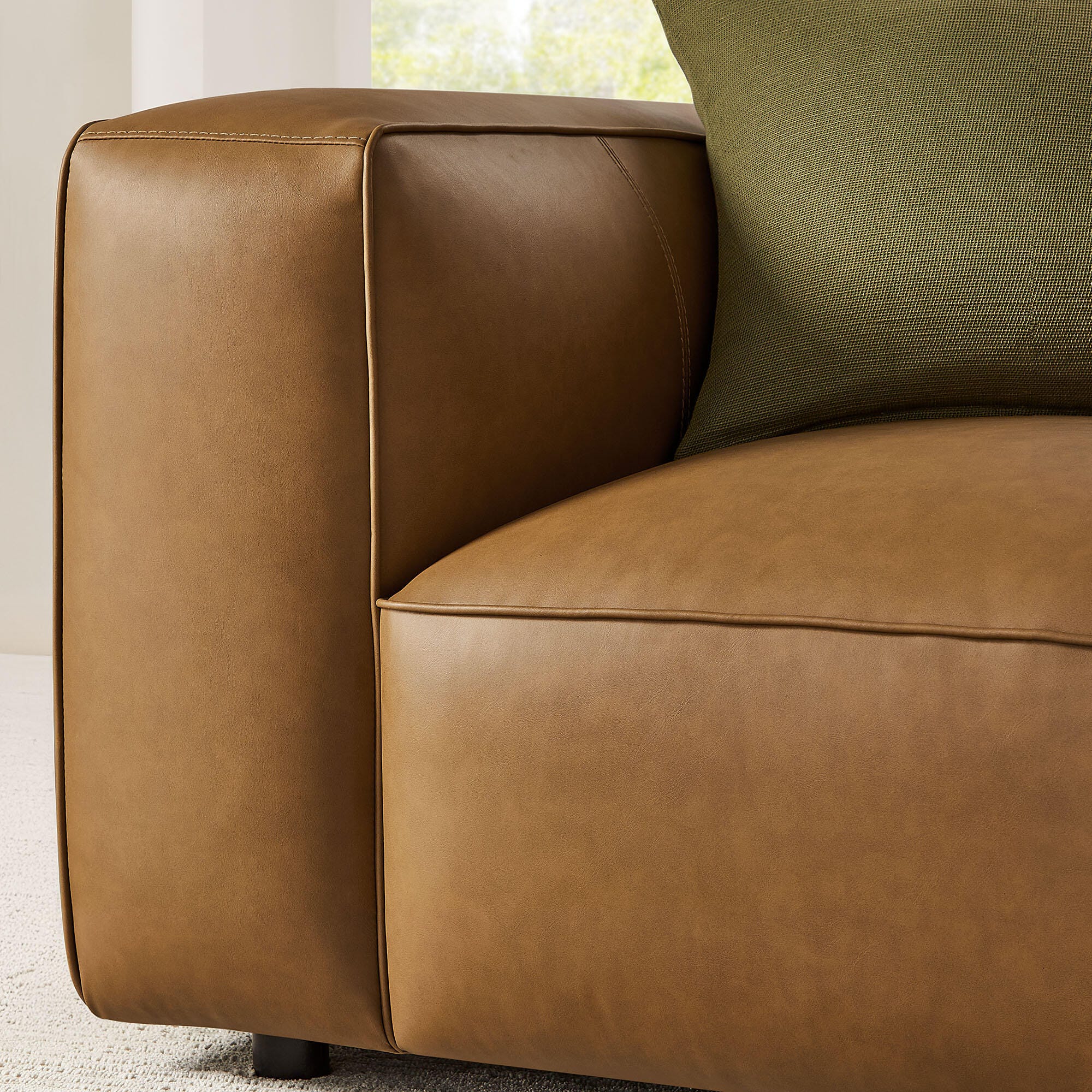 Modway Auren Oversized Chair, Camel, large