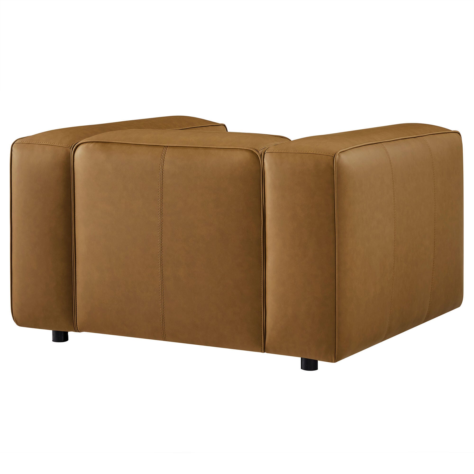 Modway Auren Oversized Chair, Camel, large