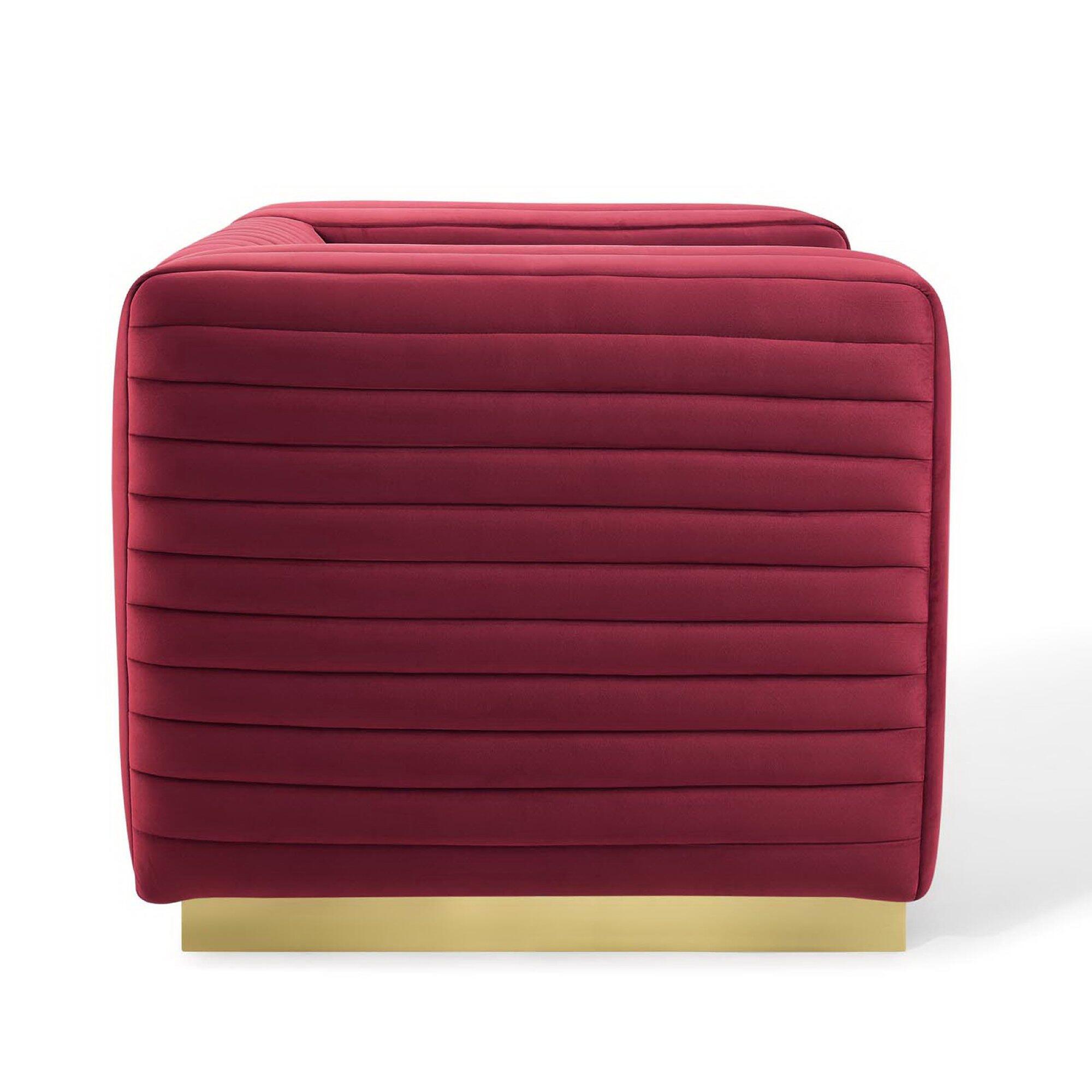 Modway Charisma Accent Chair, Maroon, large