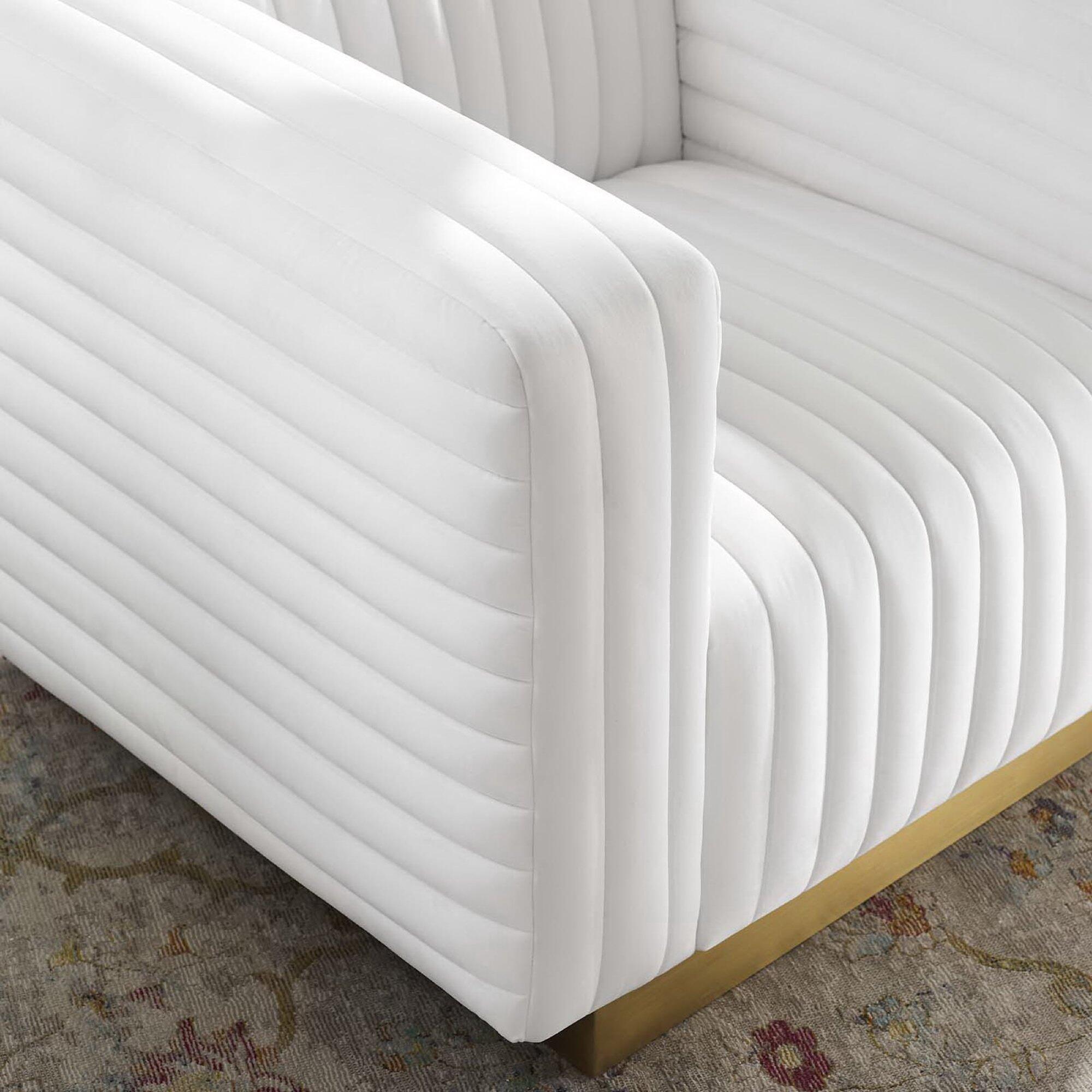 Modway Charisma Accent Chair, White, large