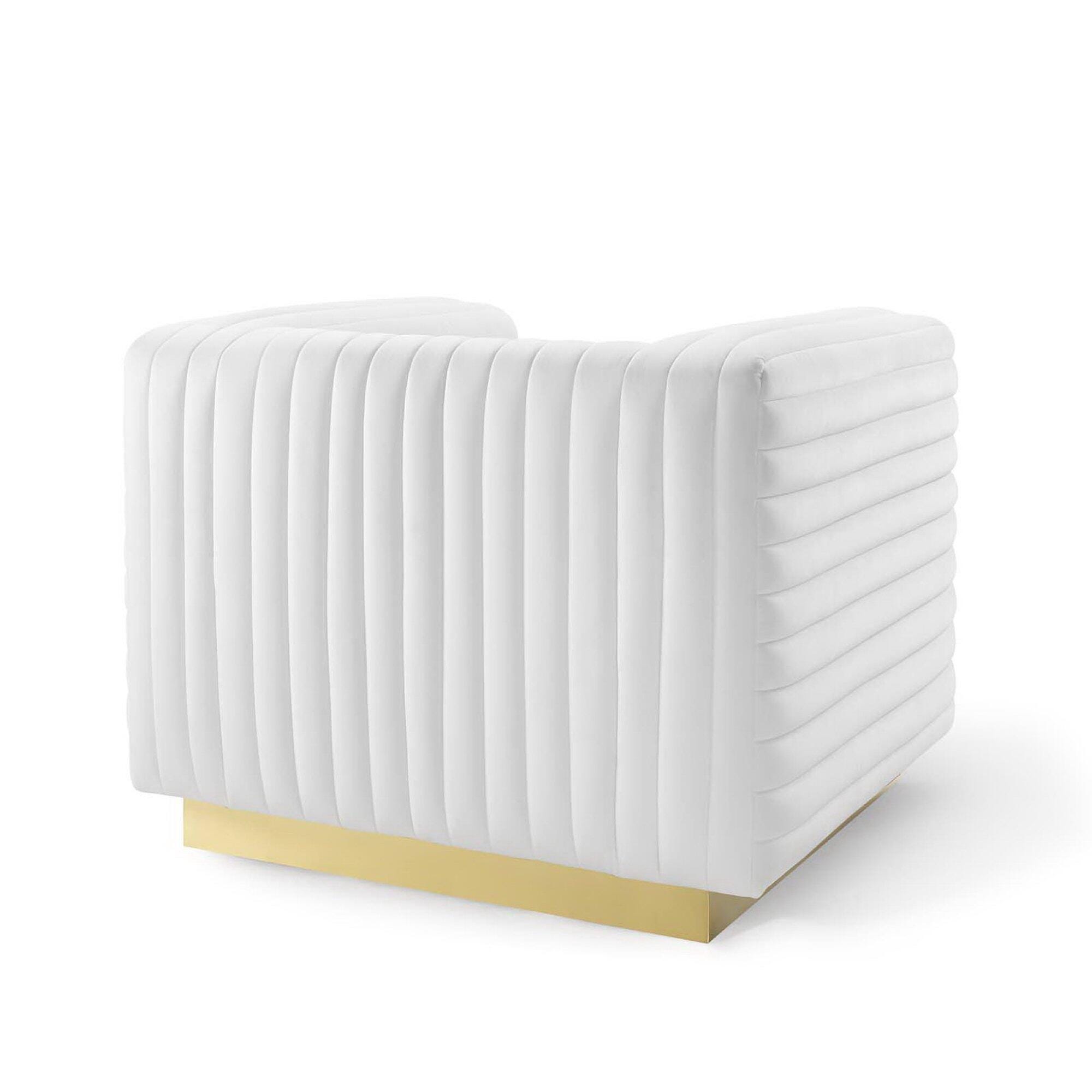 Modway Charisma Accent Chair, White, large