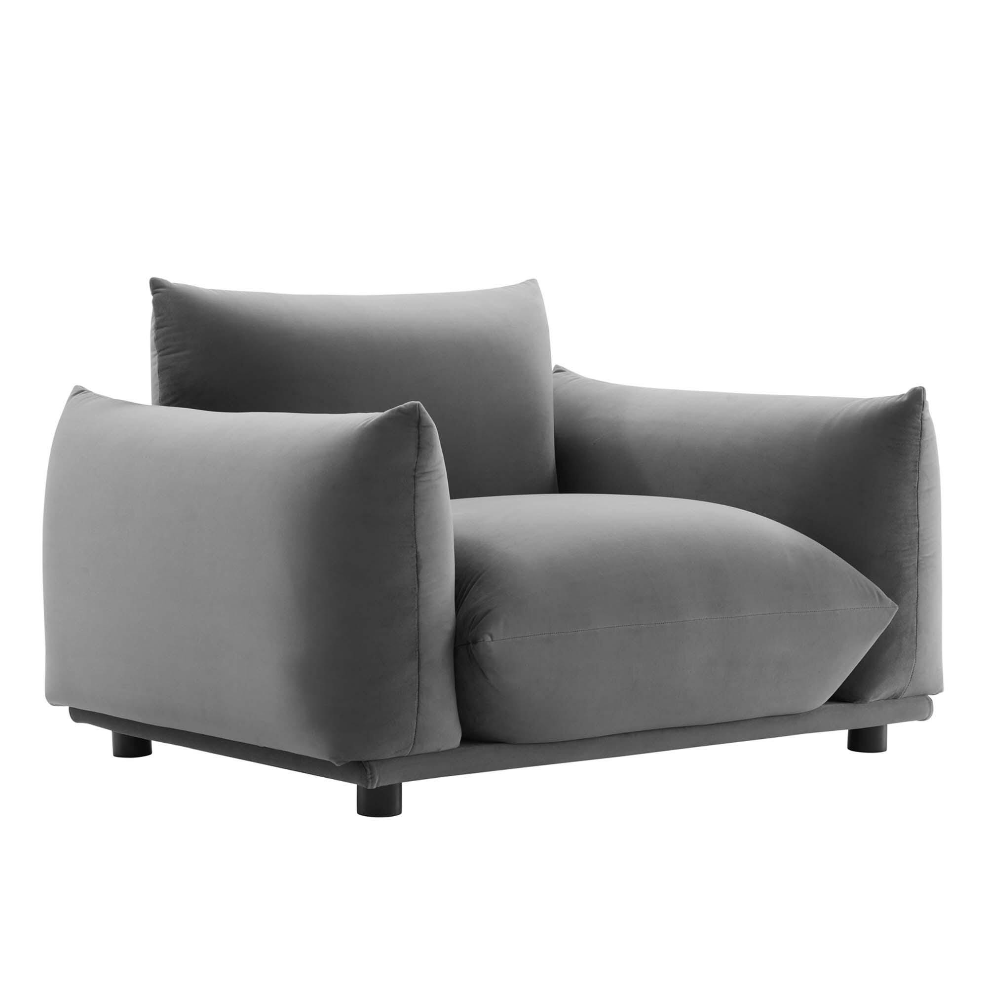 Modway Copious Accent Chair, Gray, large