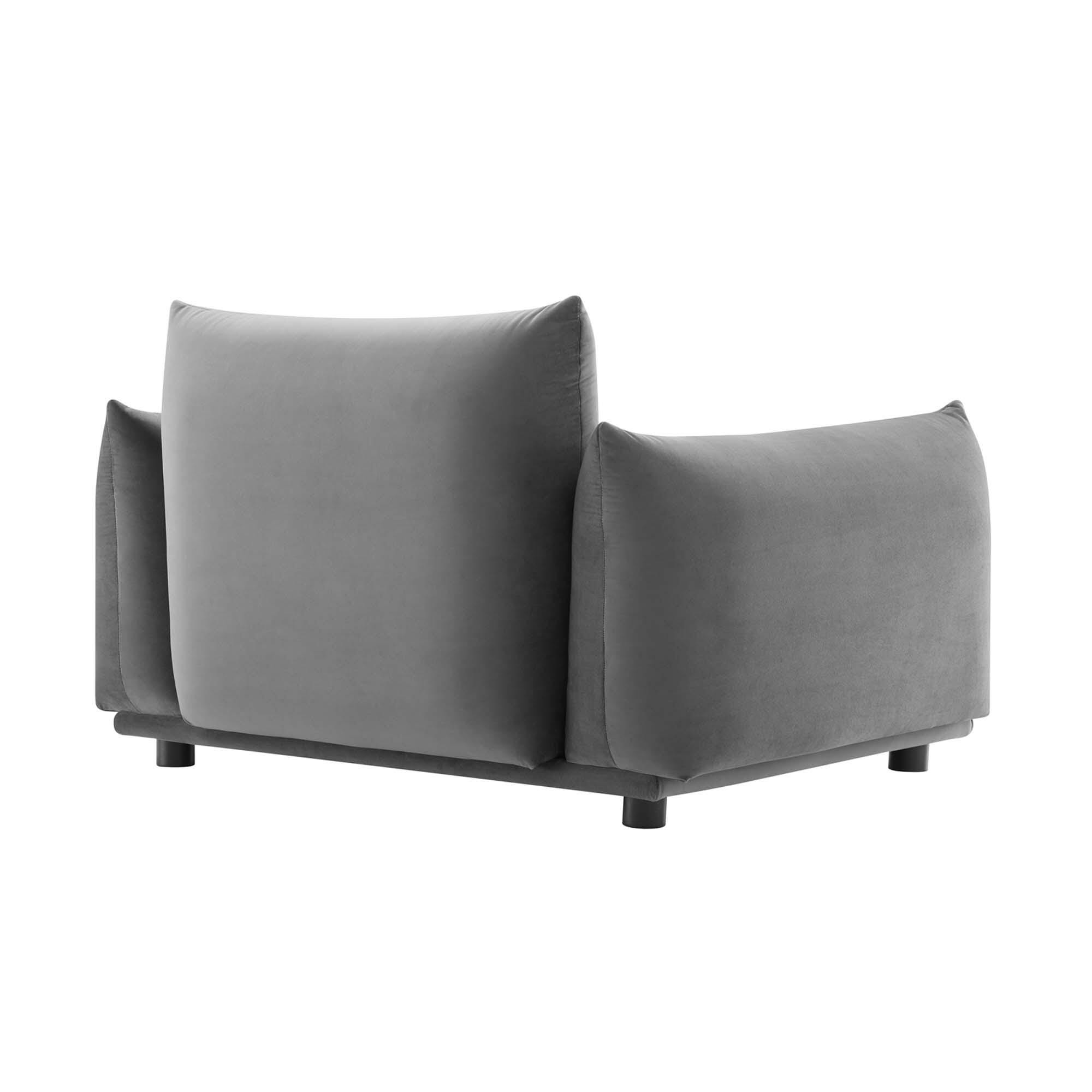 Modway Copious Accent Chair, Gray, large