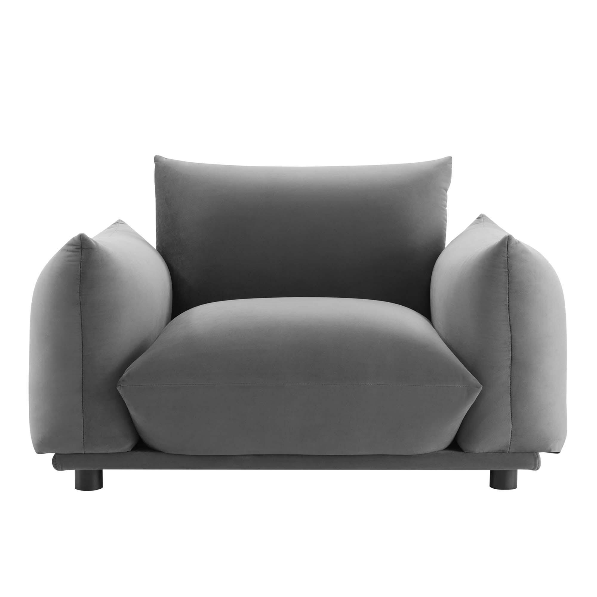 Modway Copious Accent Chair, Gray, large