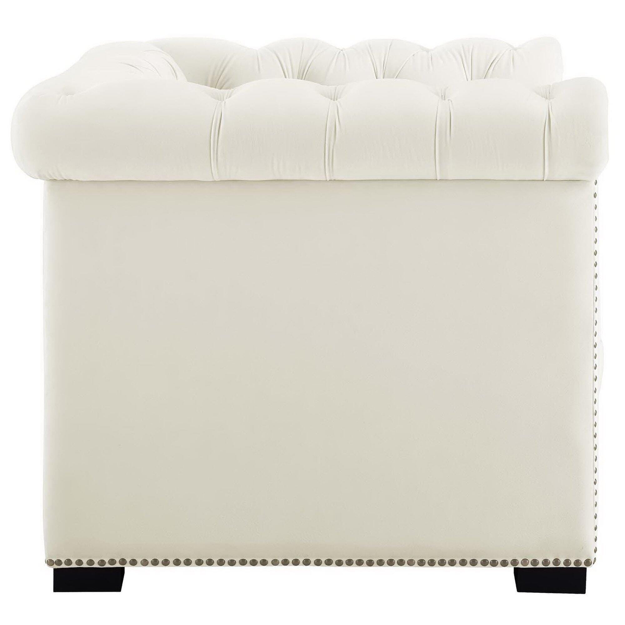 Modway Heritage Accent Chair, Ivory, large