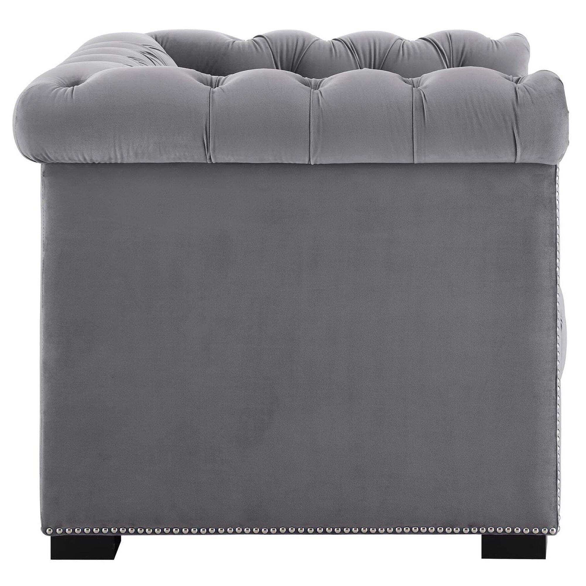 Modway Heritage Accent Chair, Gray, large