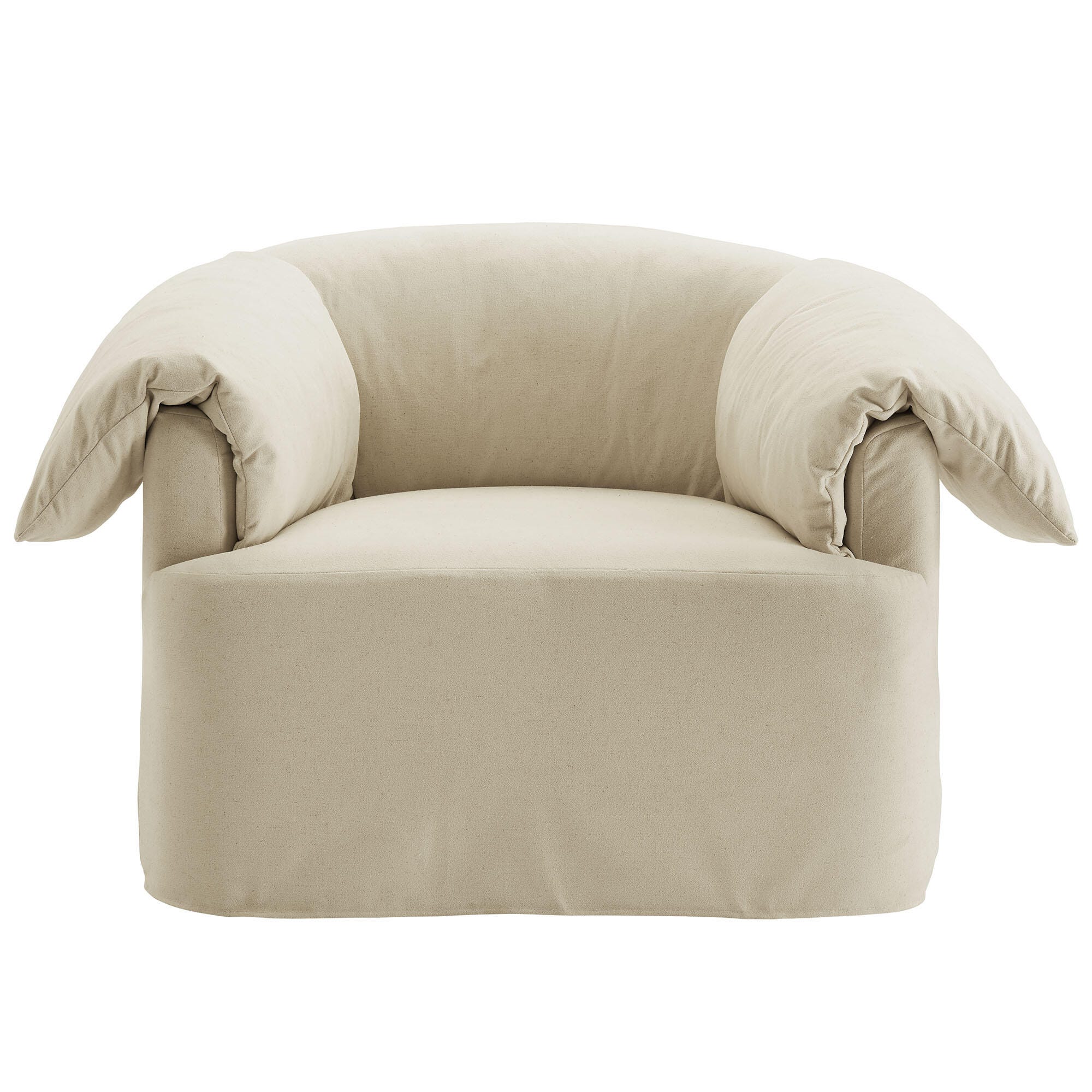 Modway Lark Oversized Chair, Linen, large