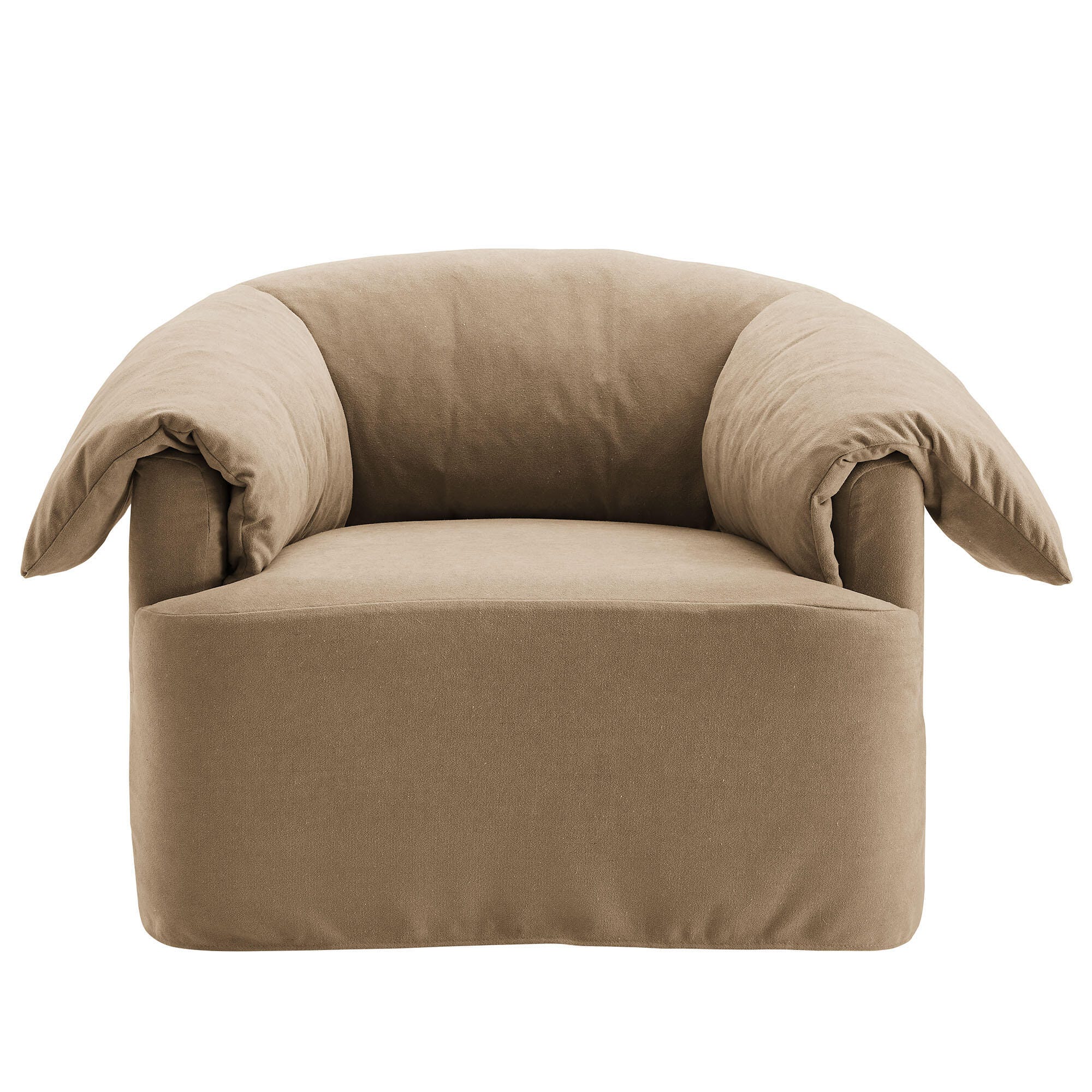 Modway Lark Oversized Chair, Almond, large