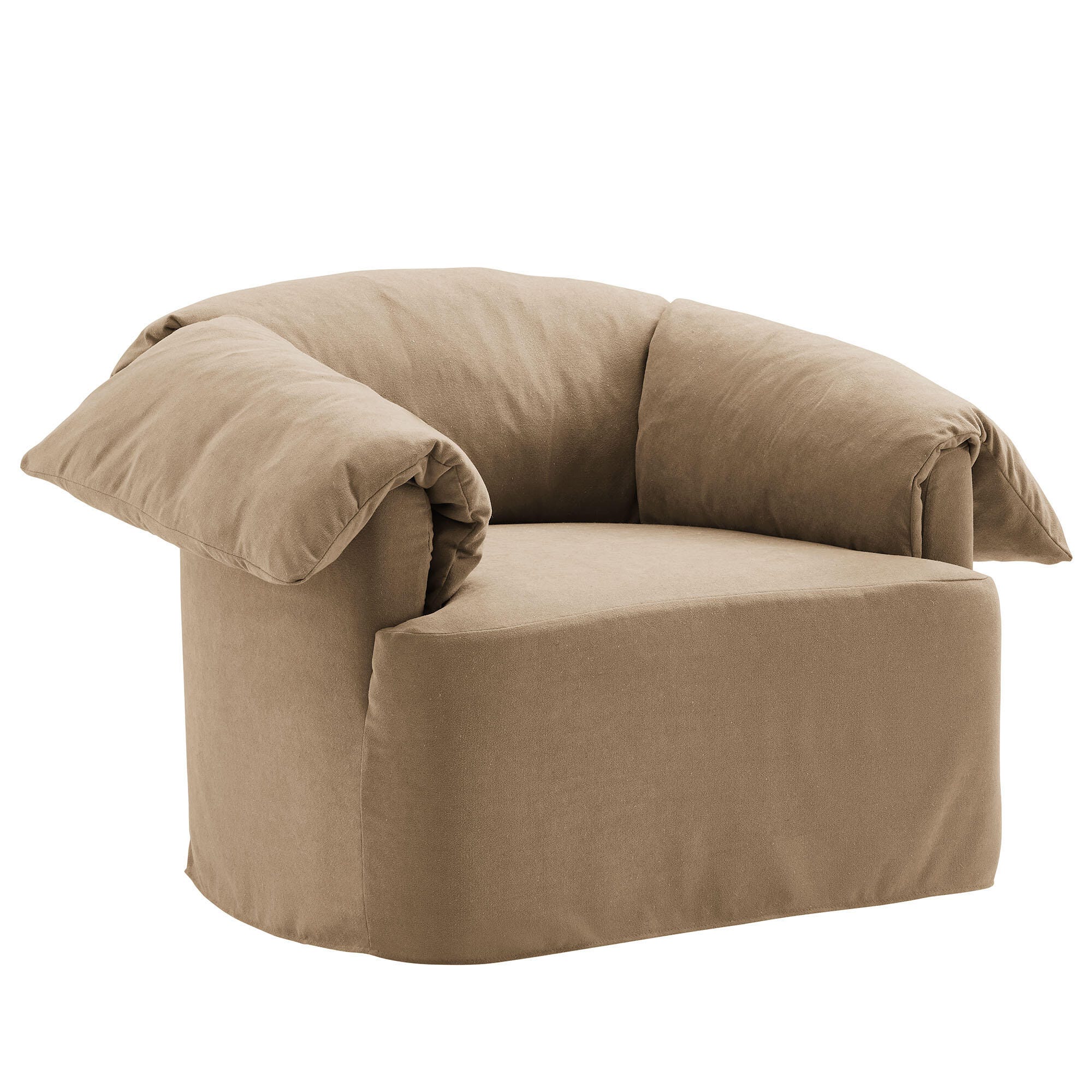 Modway Lark Oversized Chair, Almond, large