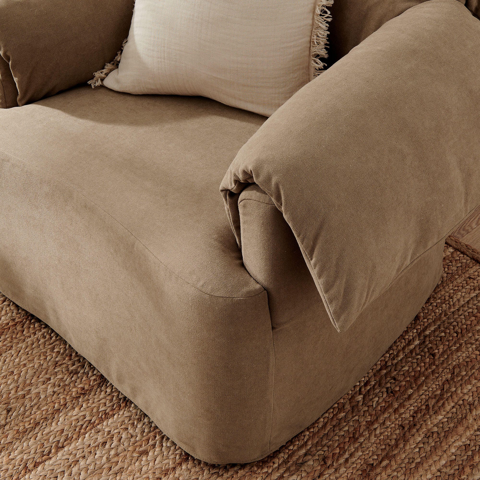 Modway Lark Oversized Chair, Almond, large