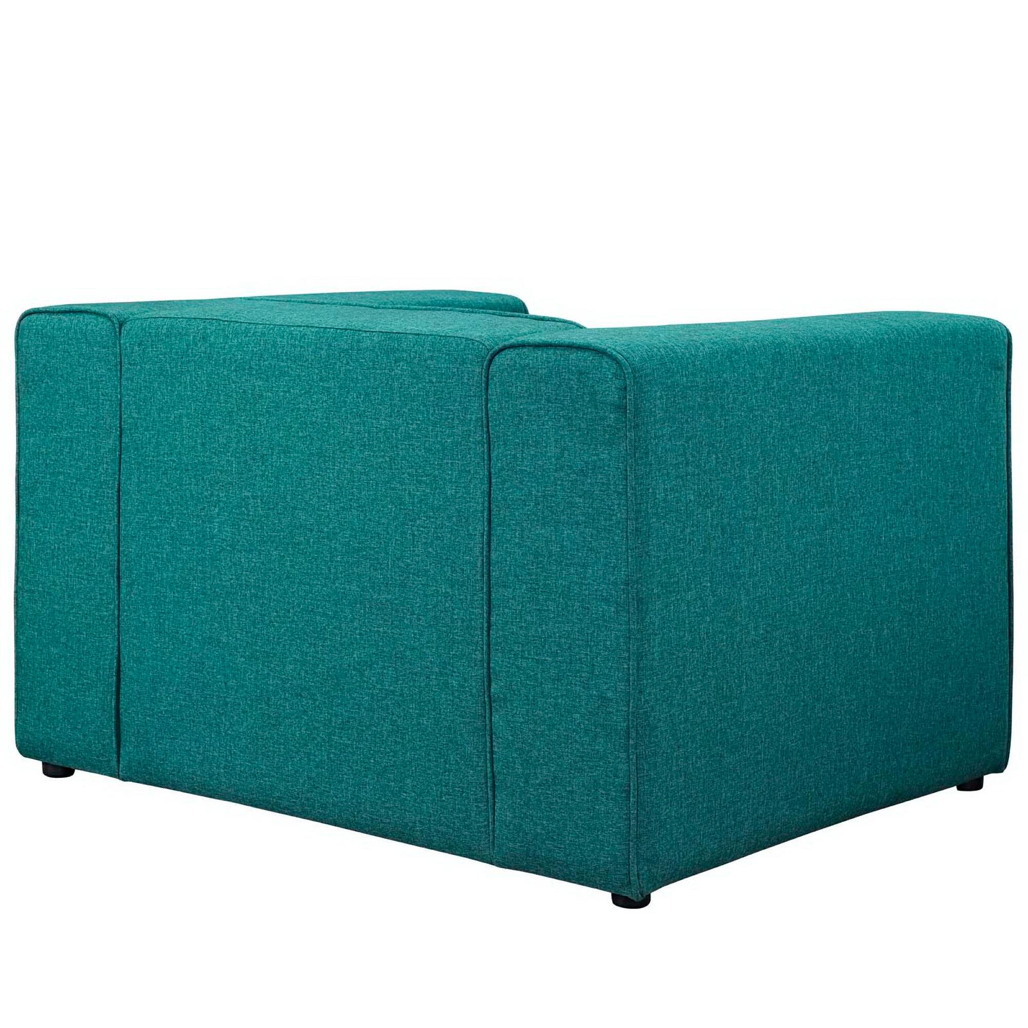Modway Mingle Accent Chair, Teal, large