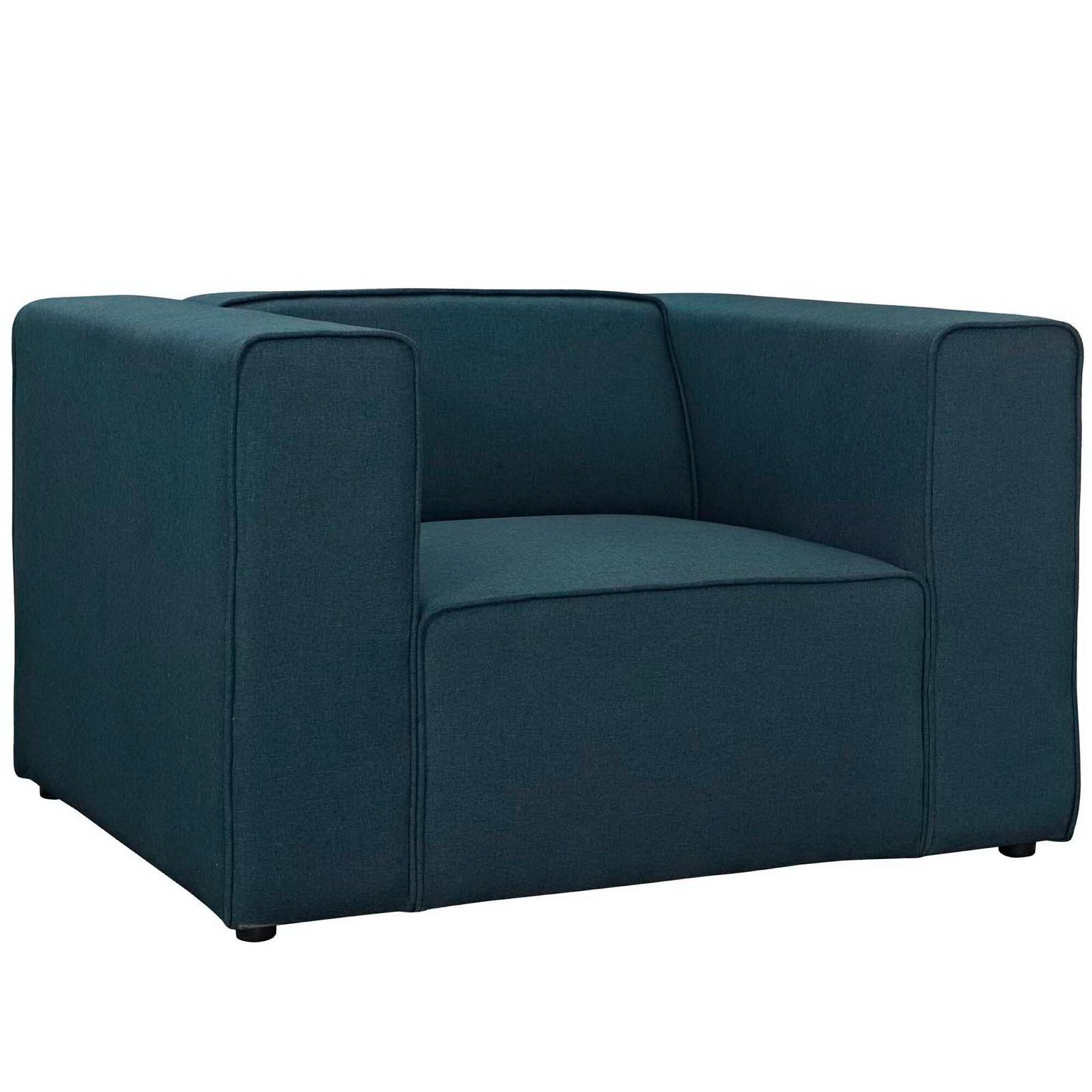 Modway Mingle Accent Chair, Blue, large