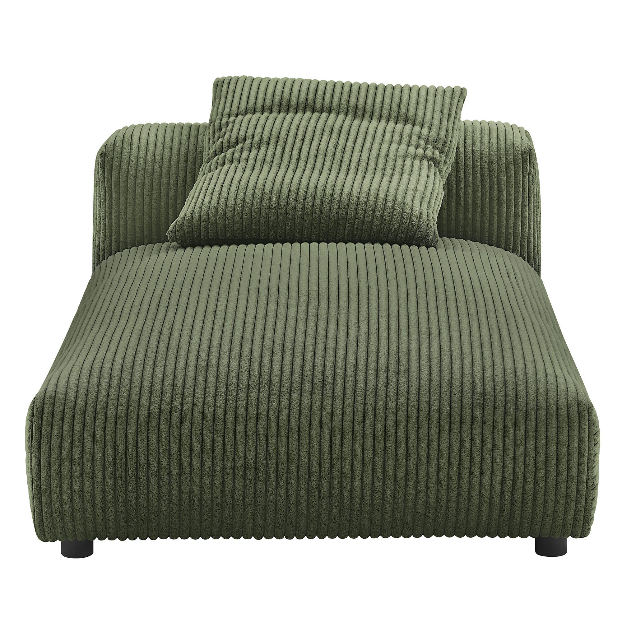Modway Solace Armless Oversized Chaise, Fern, large