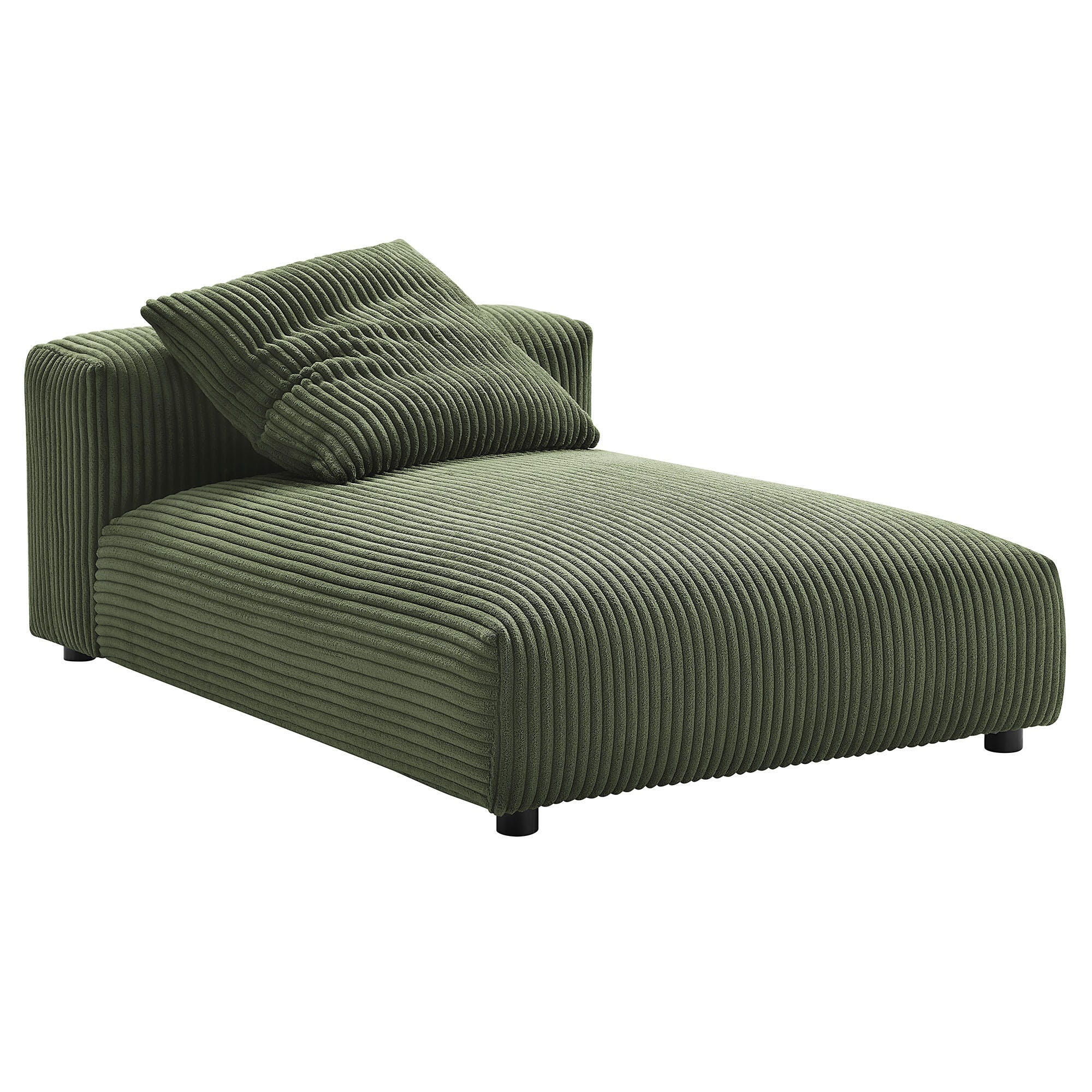 Modway Solace Armless Oversized Chaise, Fern, large