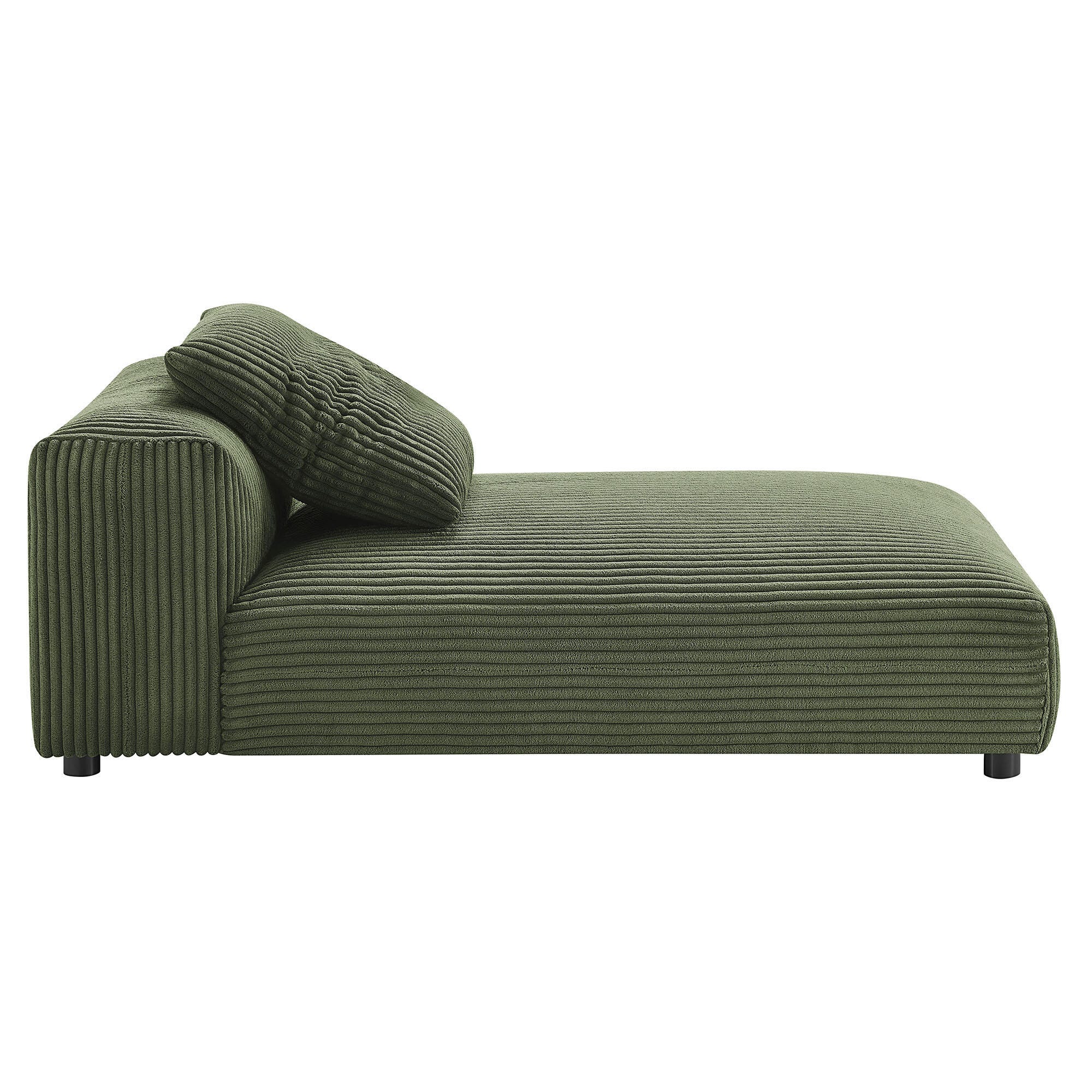 Modway Solace Armless Oversized Chaise, Fern, large