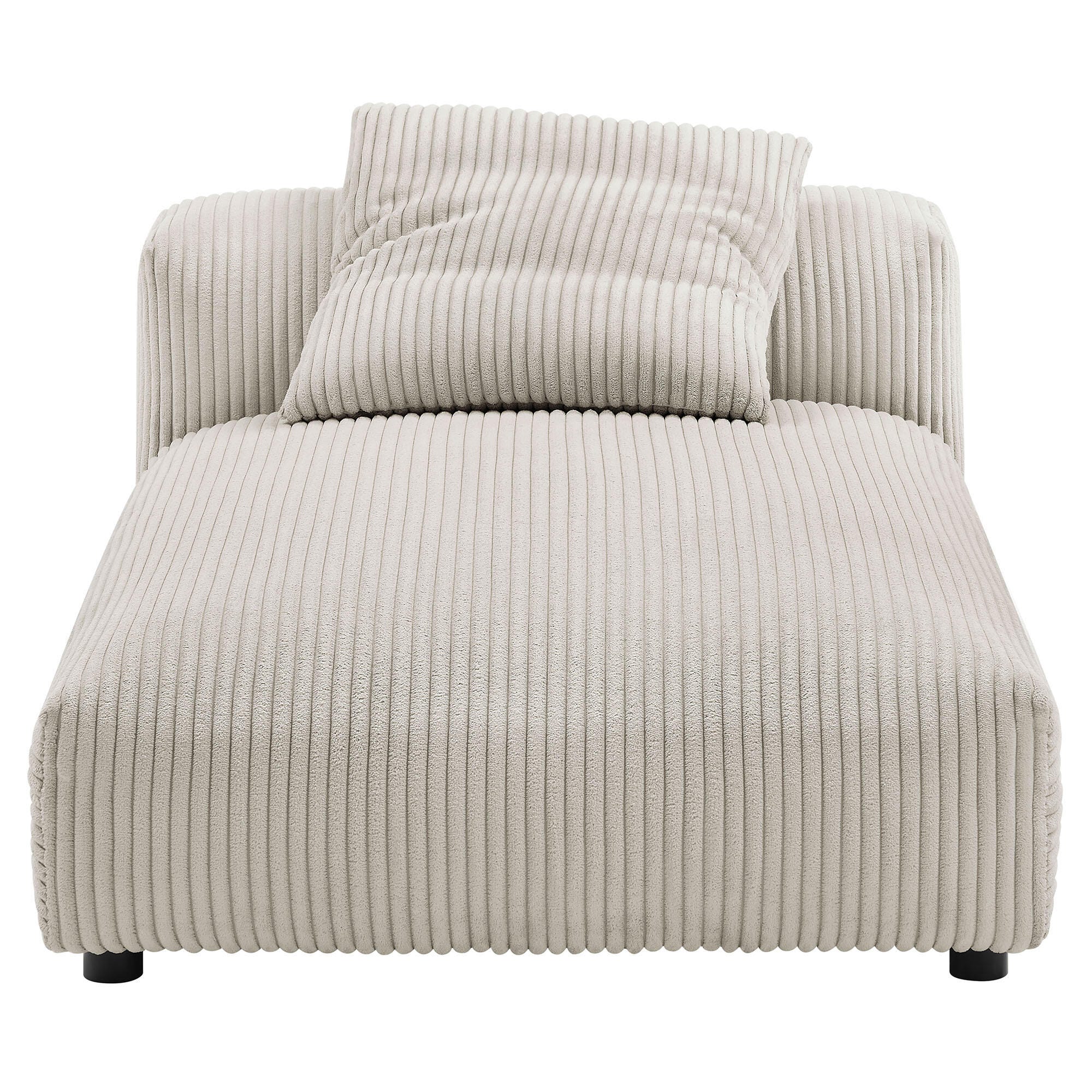 Modway Solace Armless Oversized Chaise, Almond, large