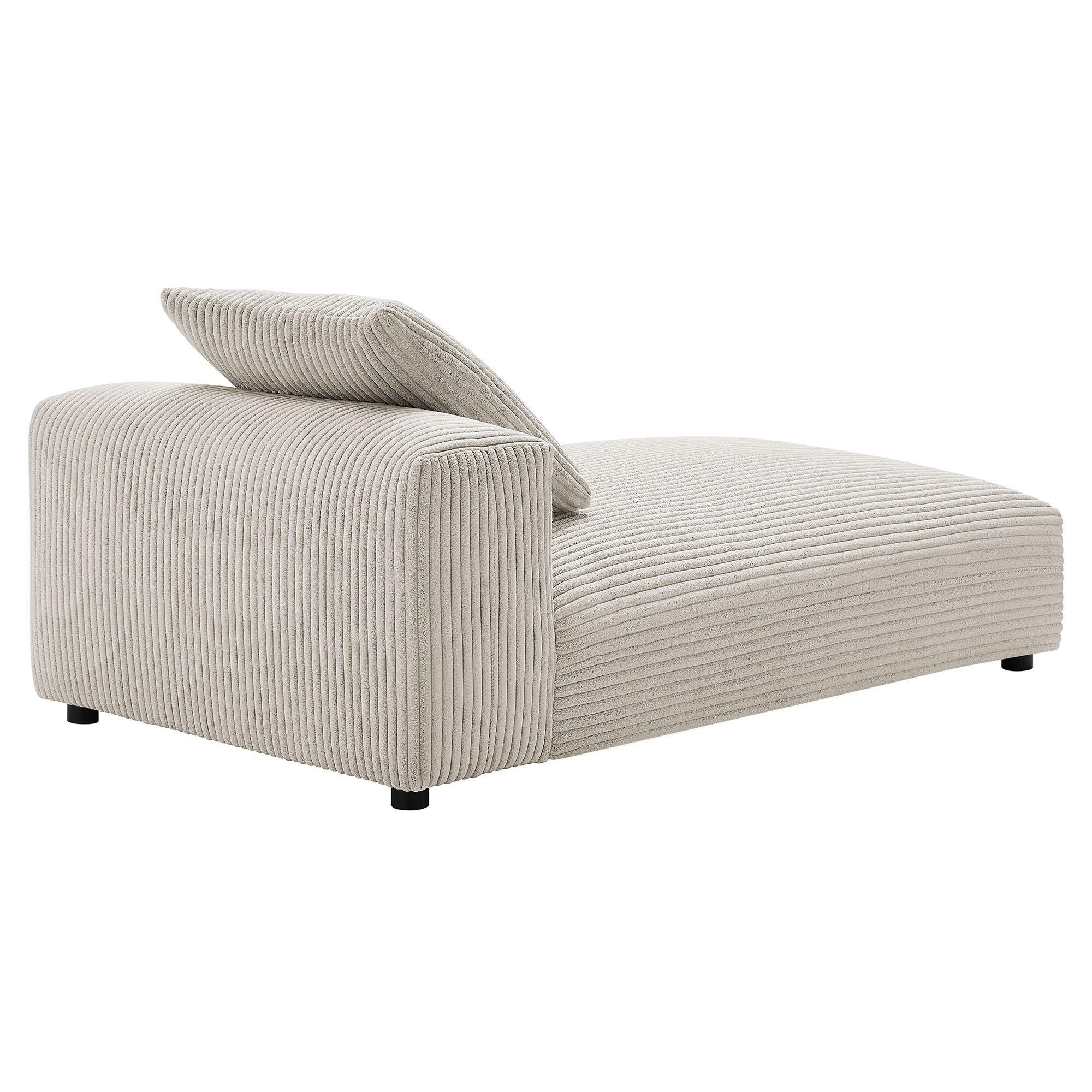 Modway Solace Armless Oversized Chaise, Almond, large