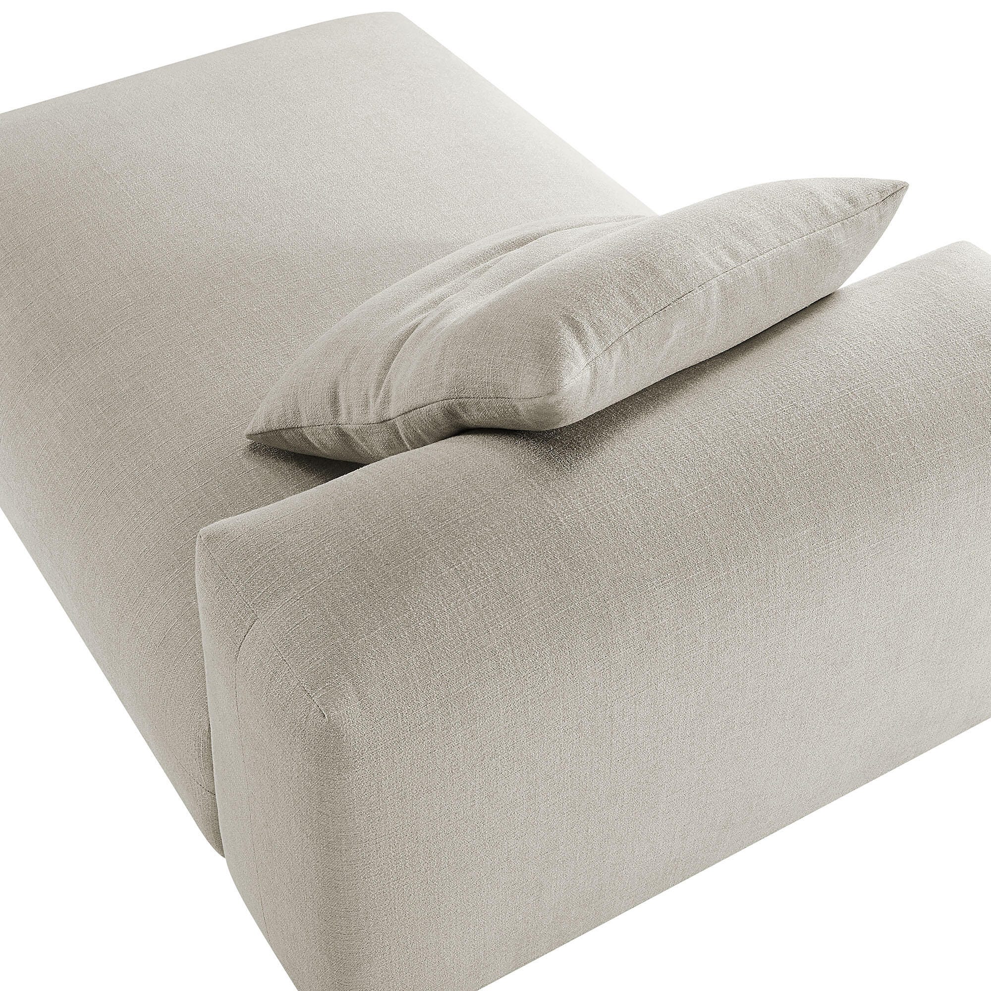Modway Solace Oversized Chaise, Linen, large