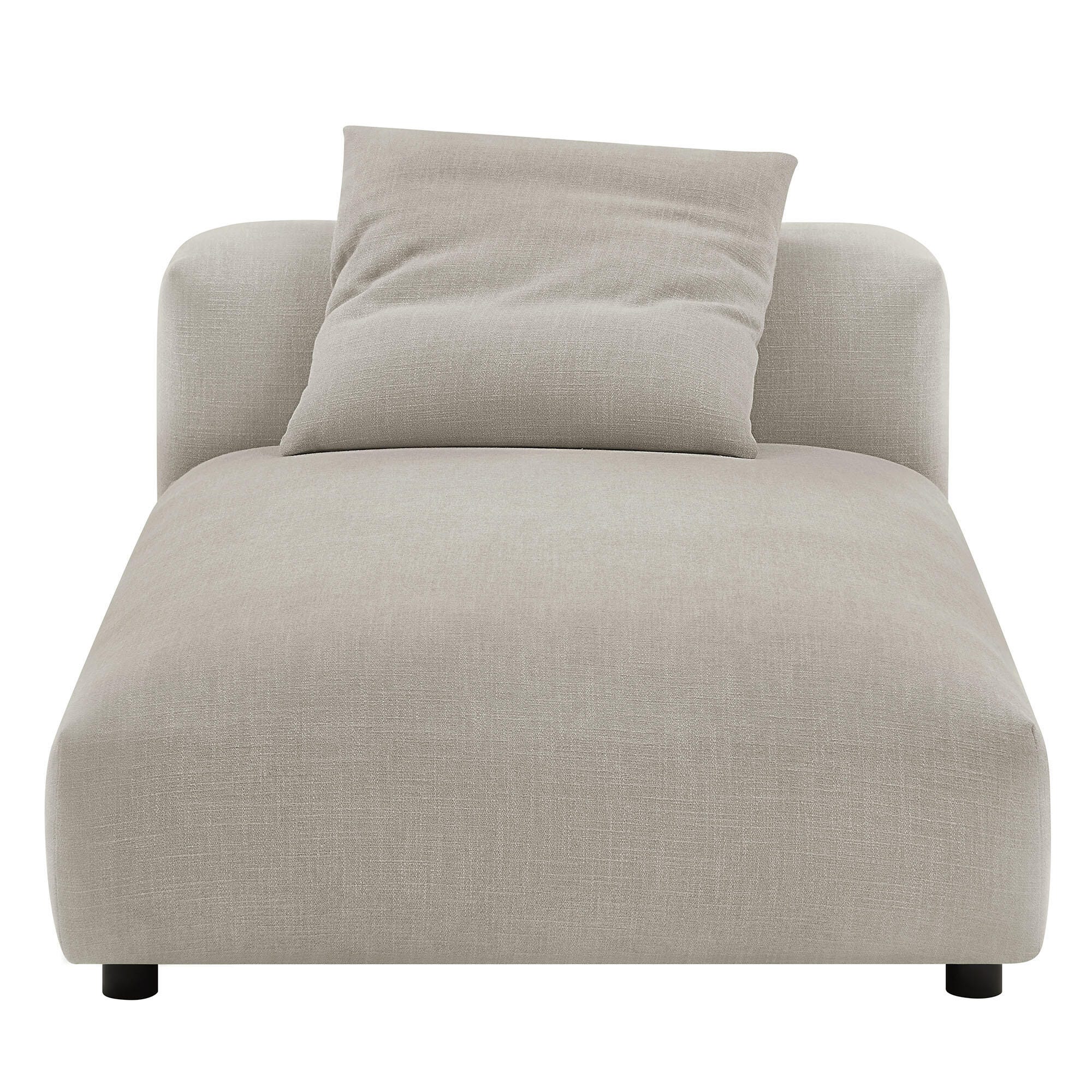 Modway Solace Oversized Chaise, Linen, large
