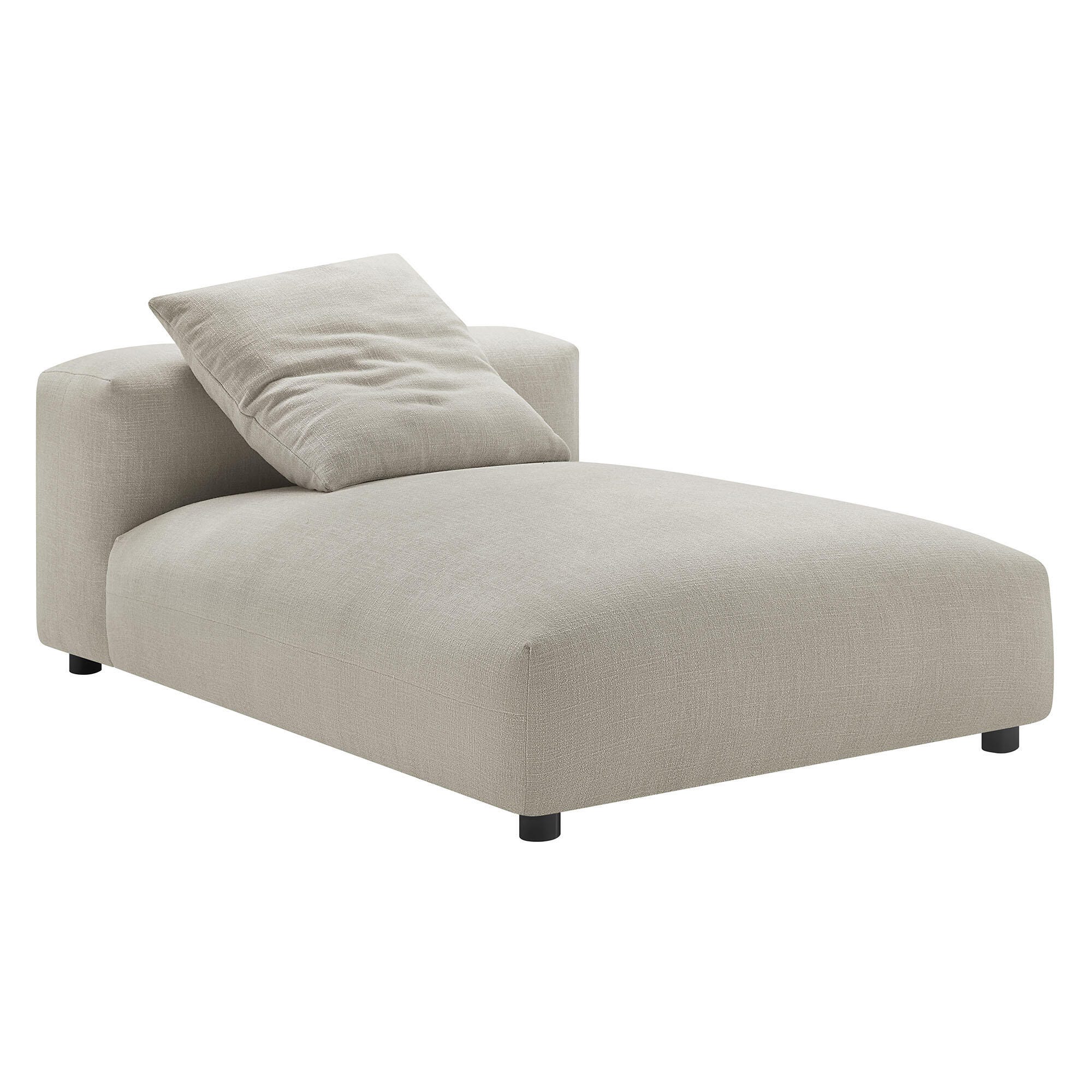 Modway Solace Oversized Chaise, Linen, large