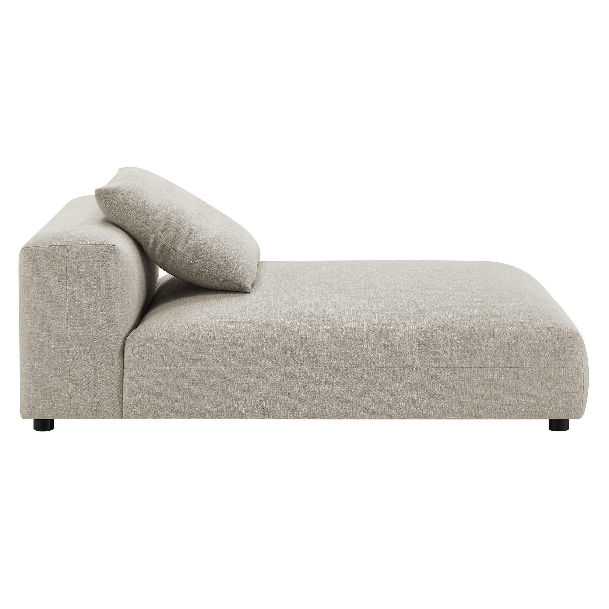 Modway Solace Oversized Chaise, Linen, large