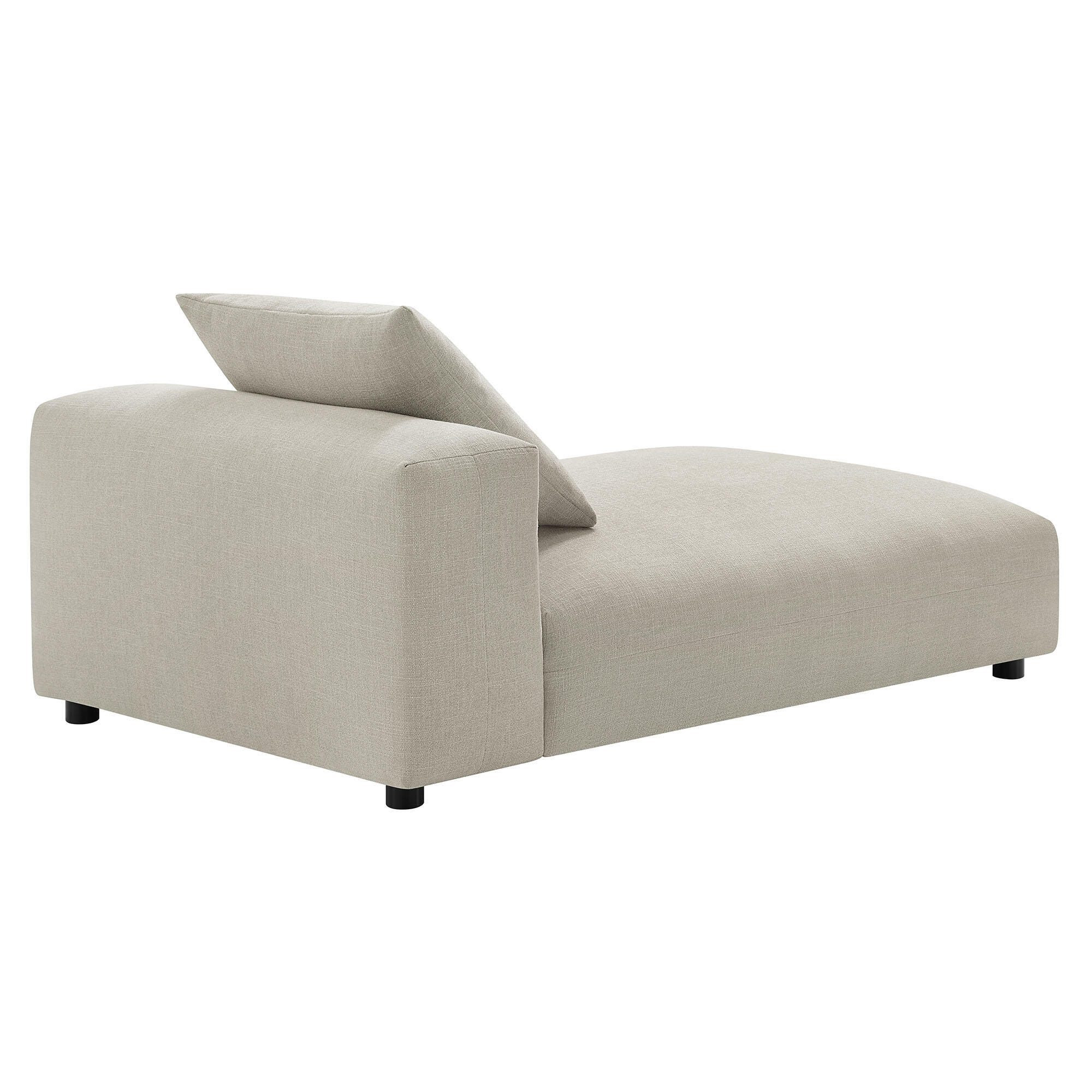 Modway Solace Oversized Chaise, Linen, large