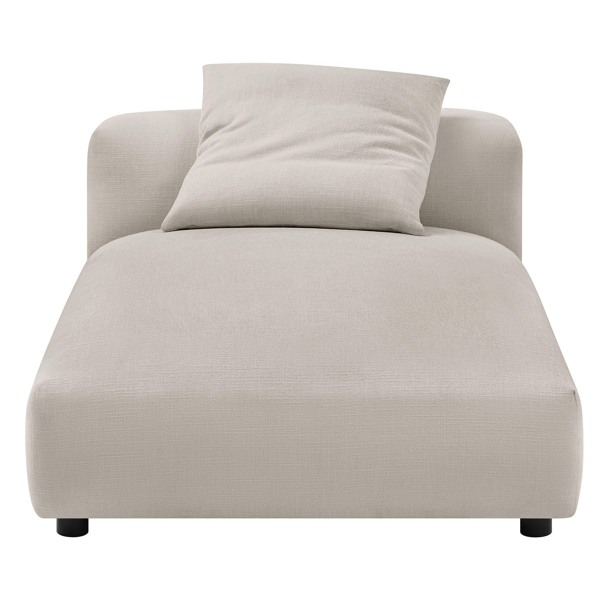 Modway Solace Oversized Chaise, Salt, large