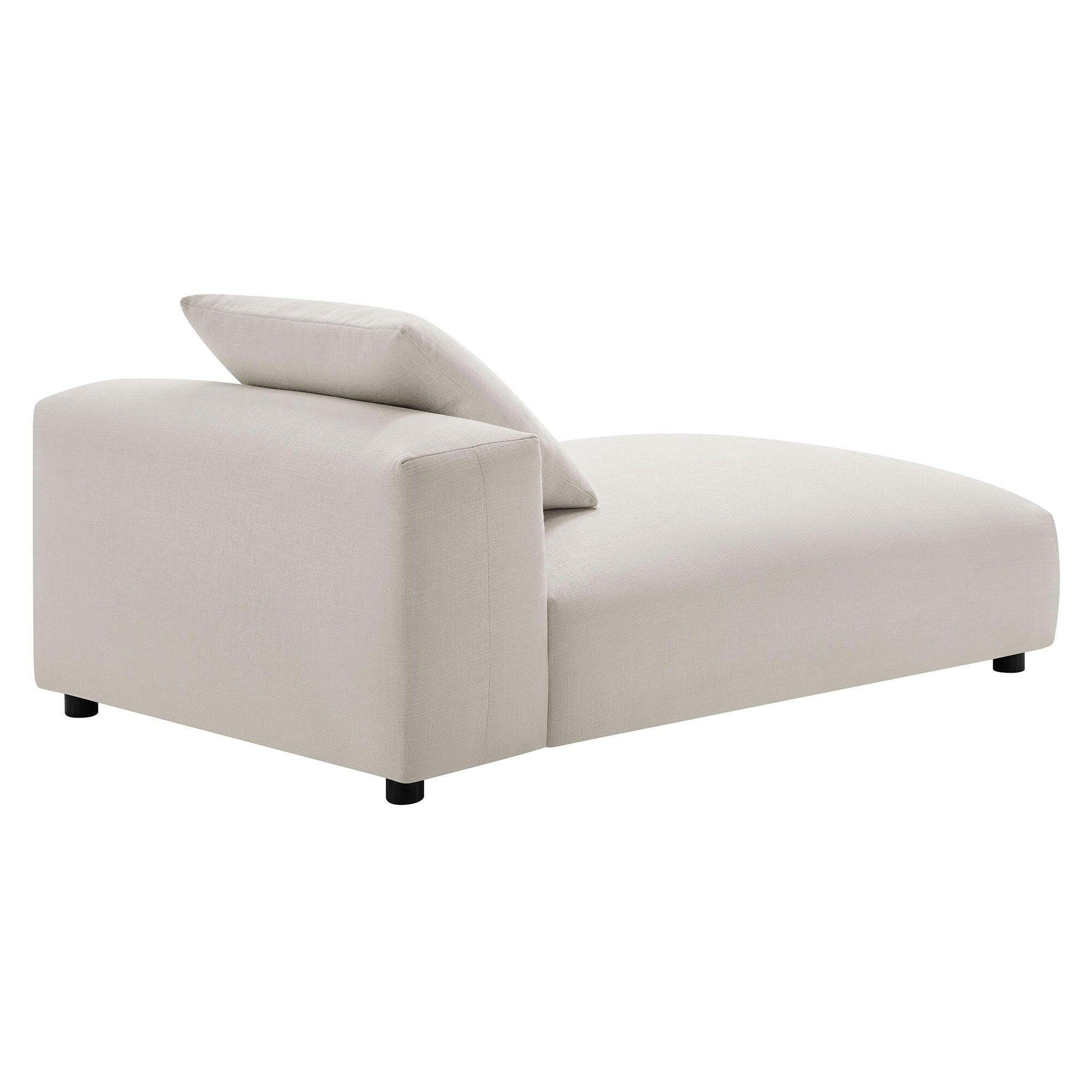 Modway Solace Oversized Chaise, Salt, large
