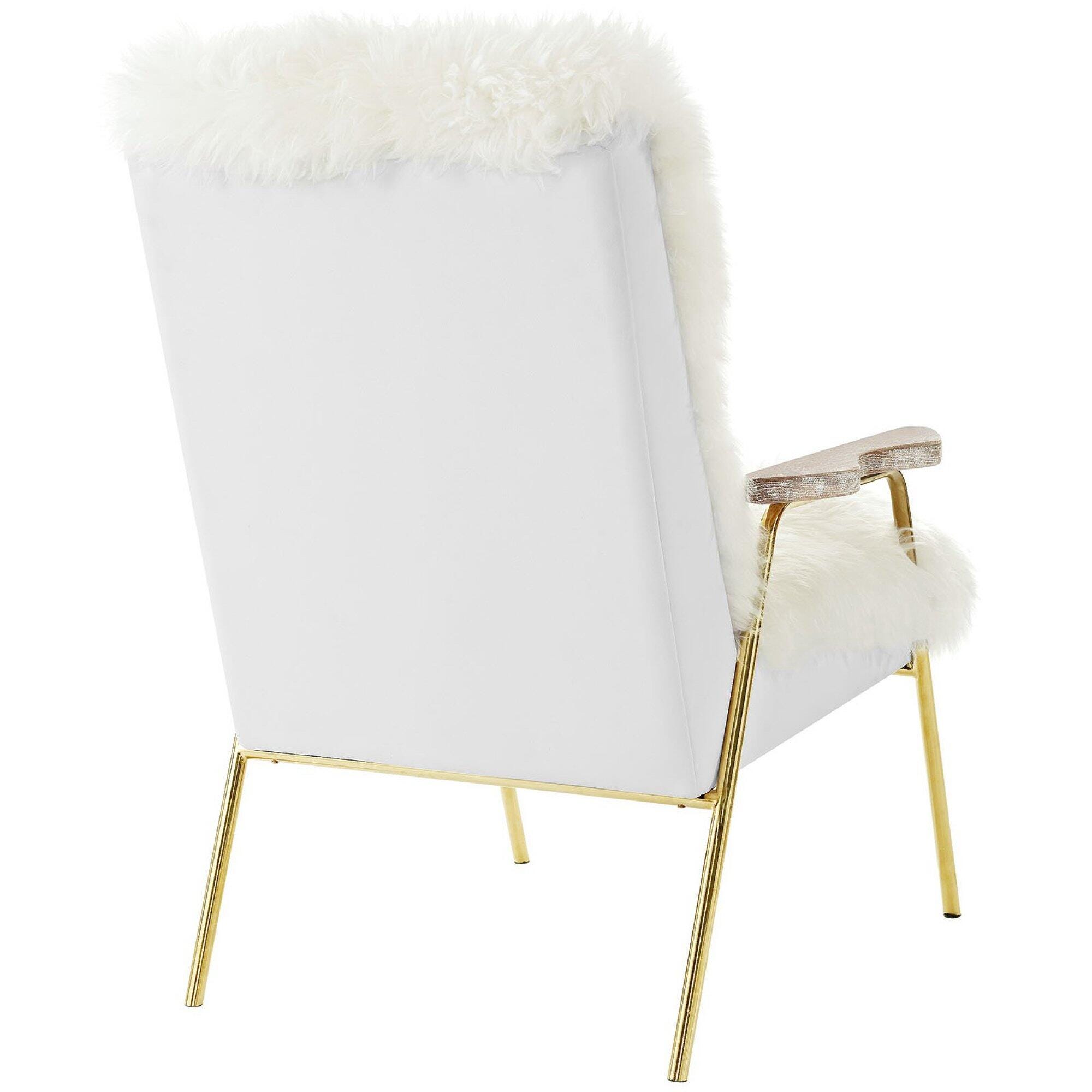 Modway Sprint Accent Chair, Brown/White, large