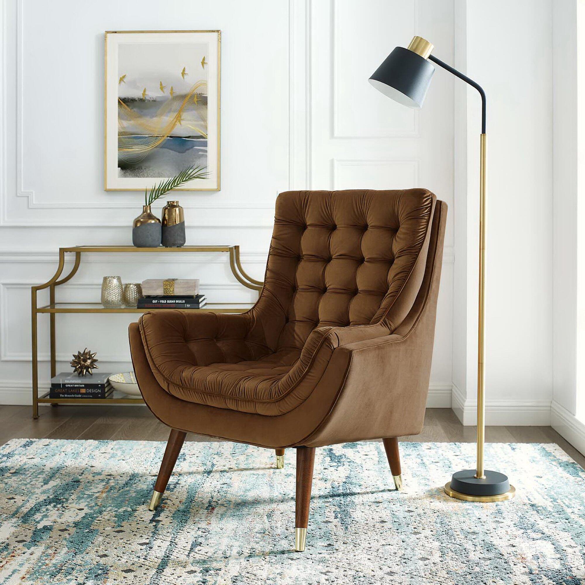 Modway Suggest Accent Chair, Brown, rollover