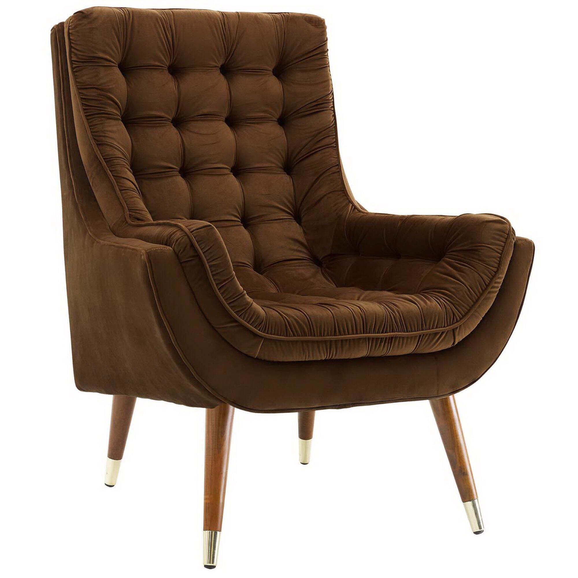 Modway Suggest Accent Chair, Brown, large