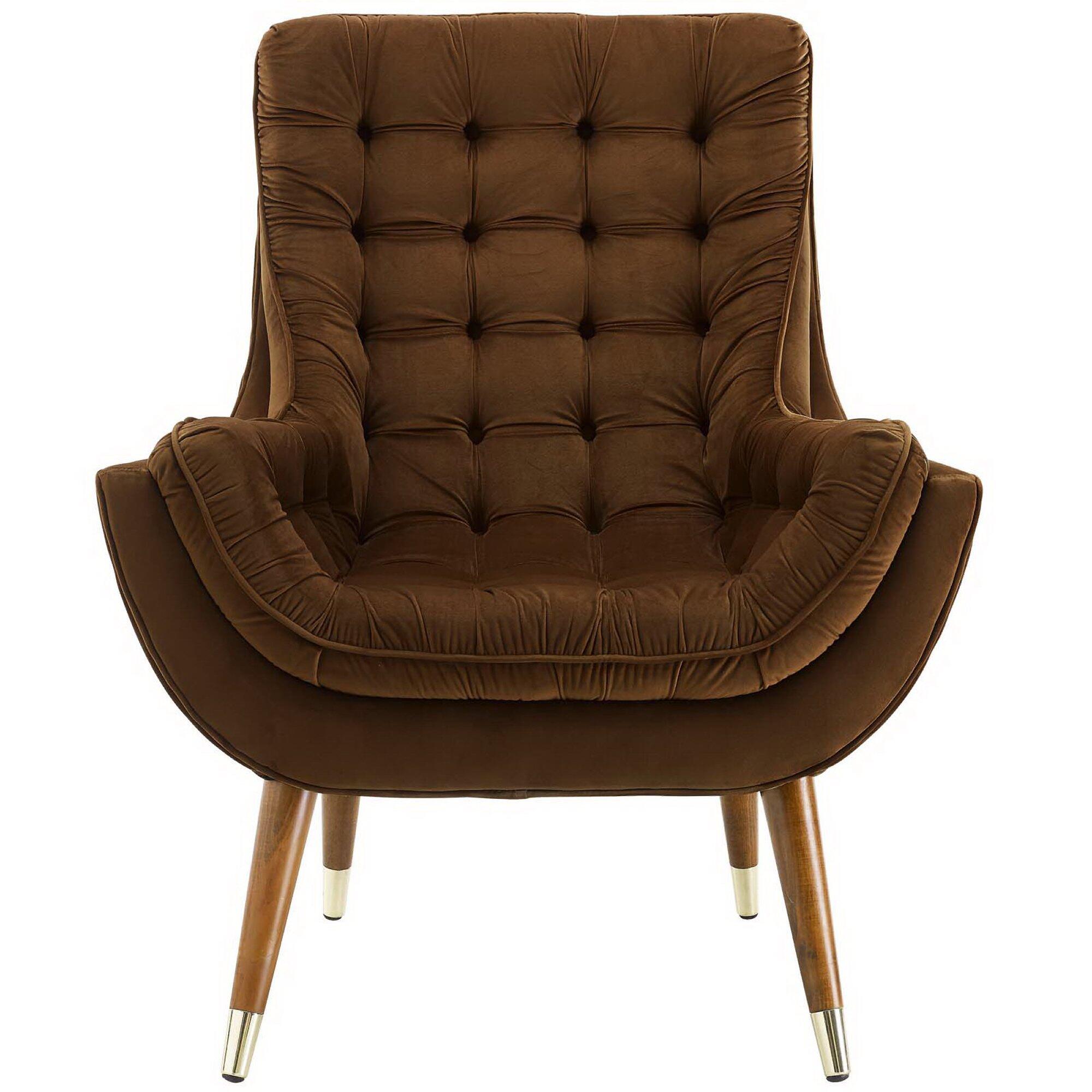 Modway Suggest Accent Chair, Brown, large