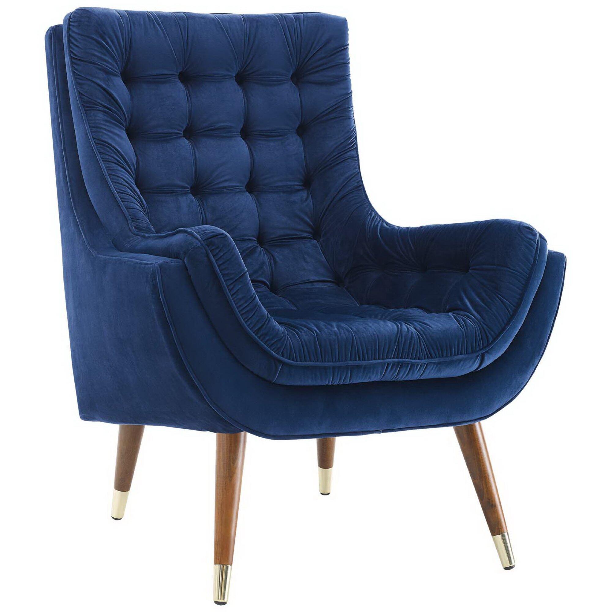 Modway Suggest Accent Chair, Navy, large