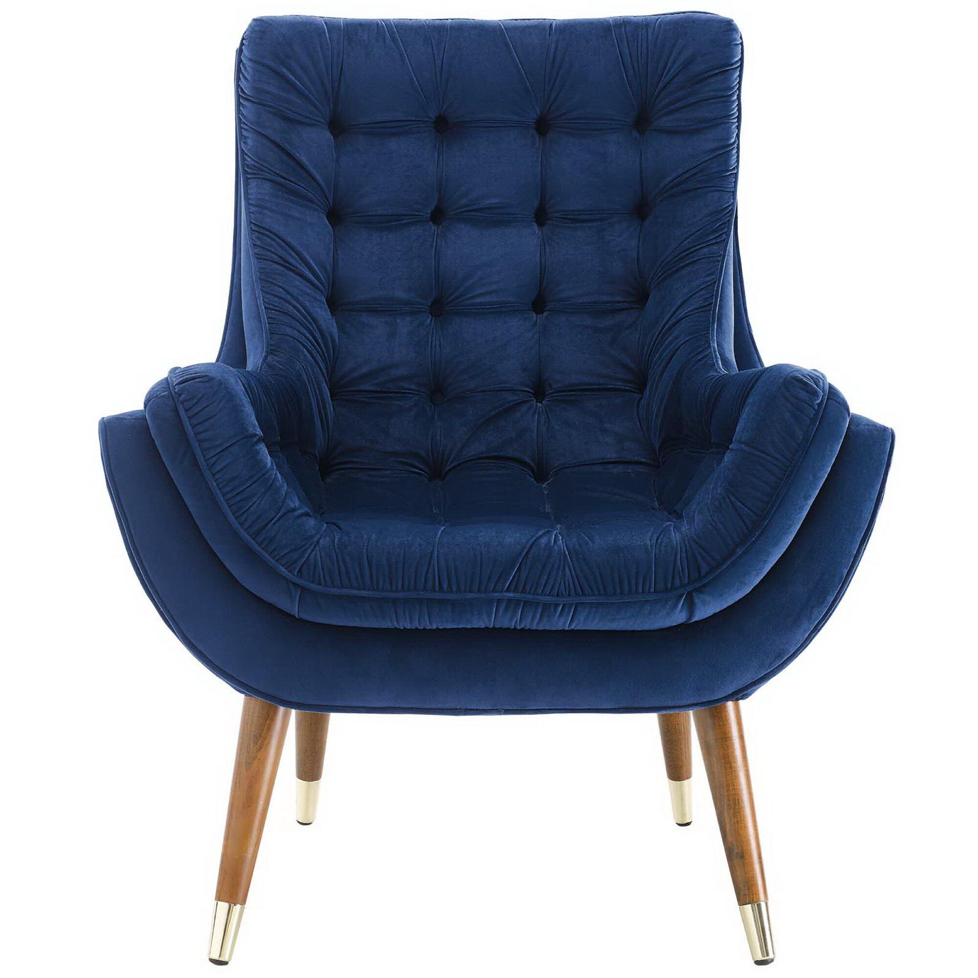 Modway Suggest Accent Chair, Navy, large