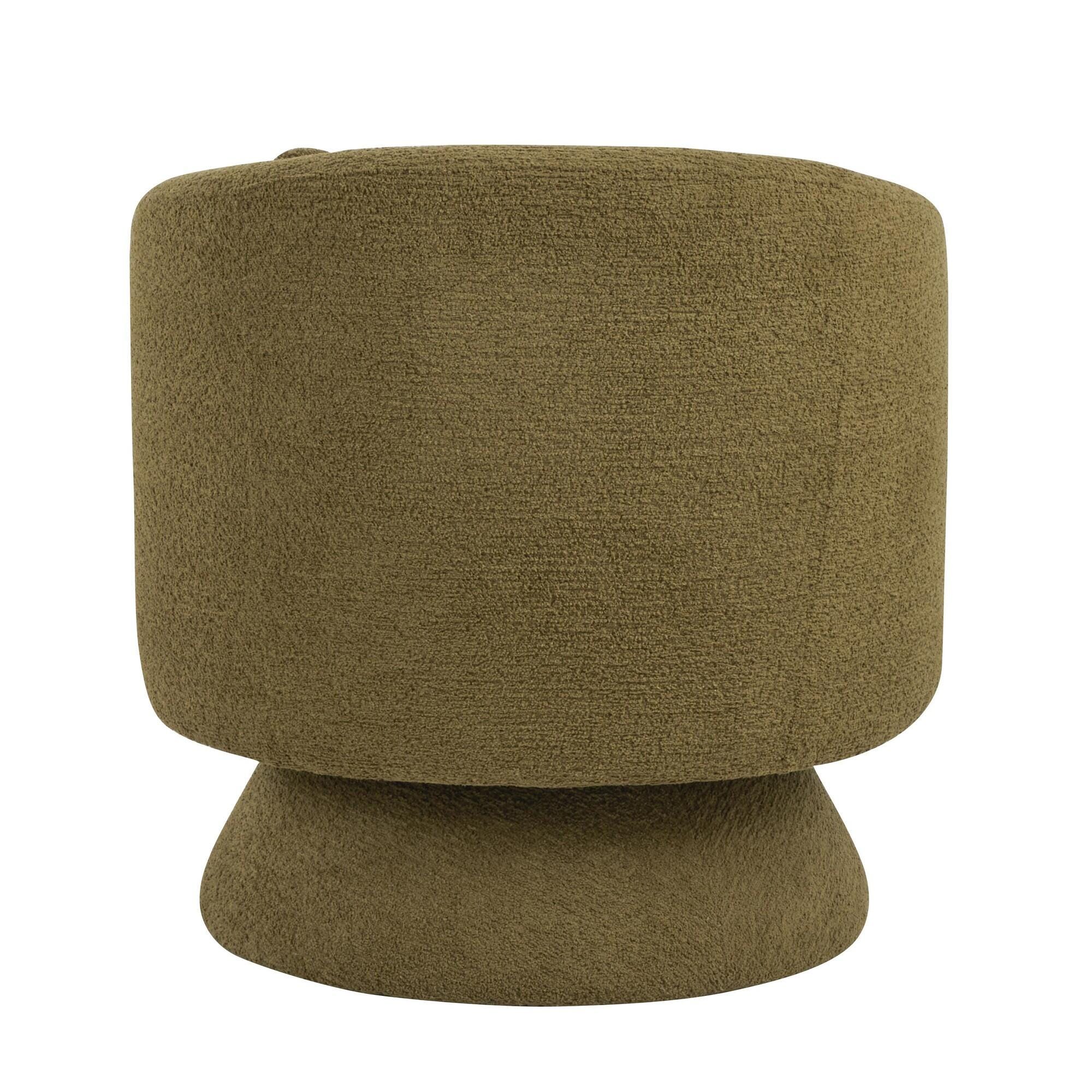 LumiSource Zara Swivel Accent Chair, Green, large