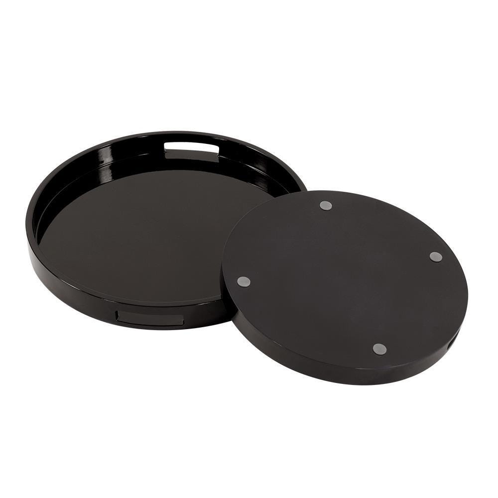 Howard Elliott Round Decorative Tray, , large