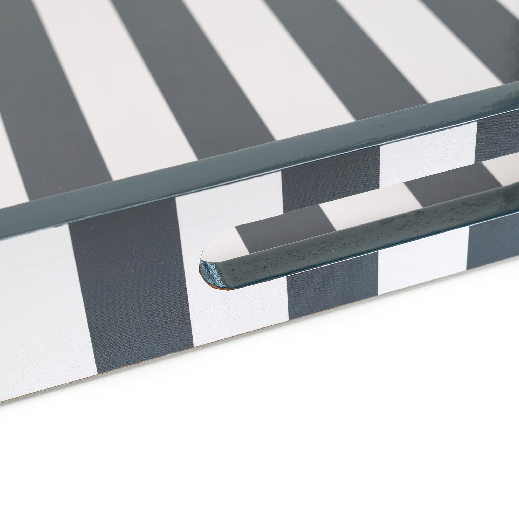 Howard Elliott Soho Decorative Tray, Navy Blue/White, large