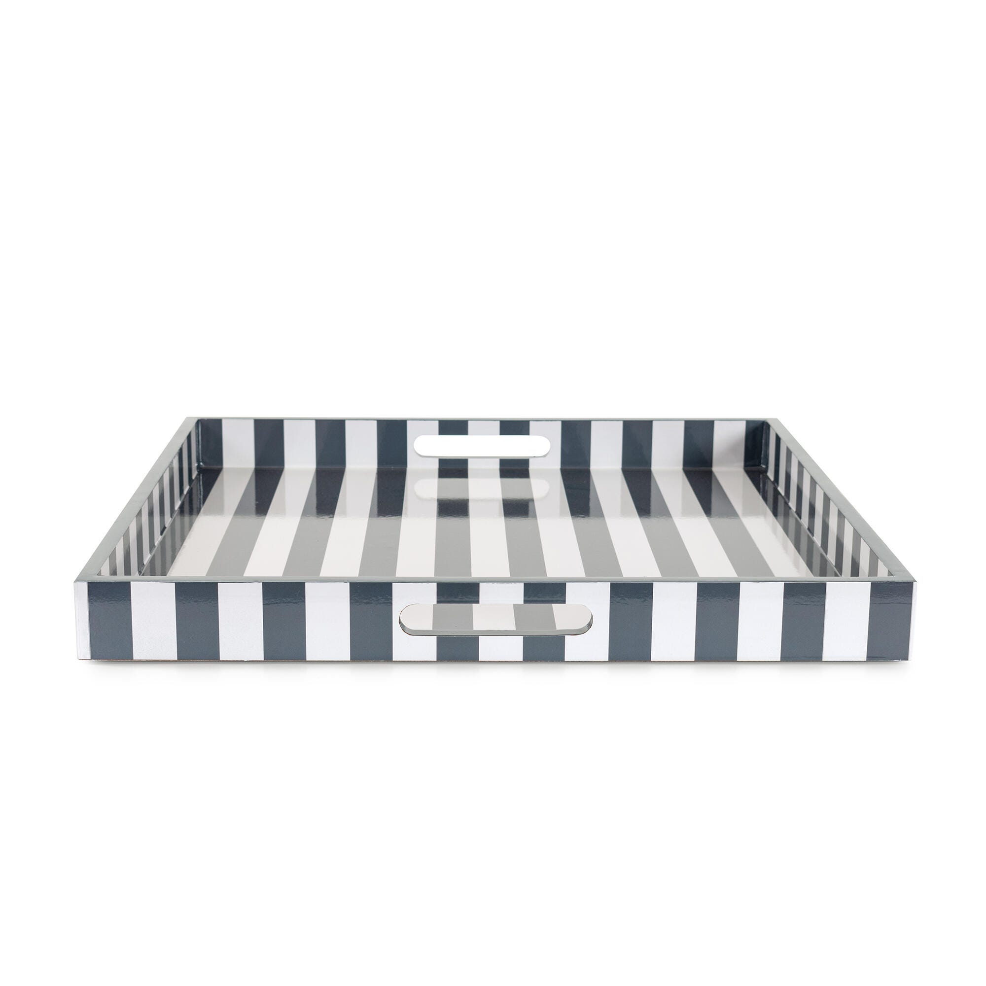 Howard Elliott Soho Decorative Tray, Navy Blue/White, large