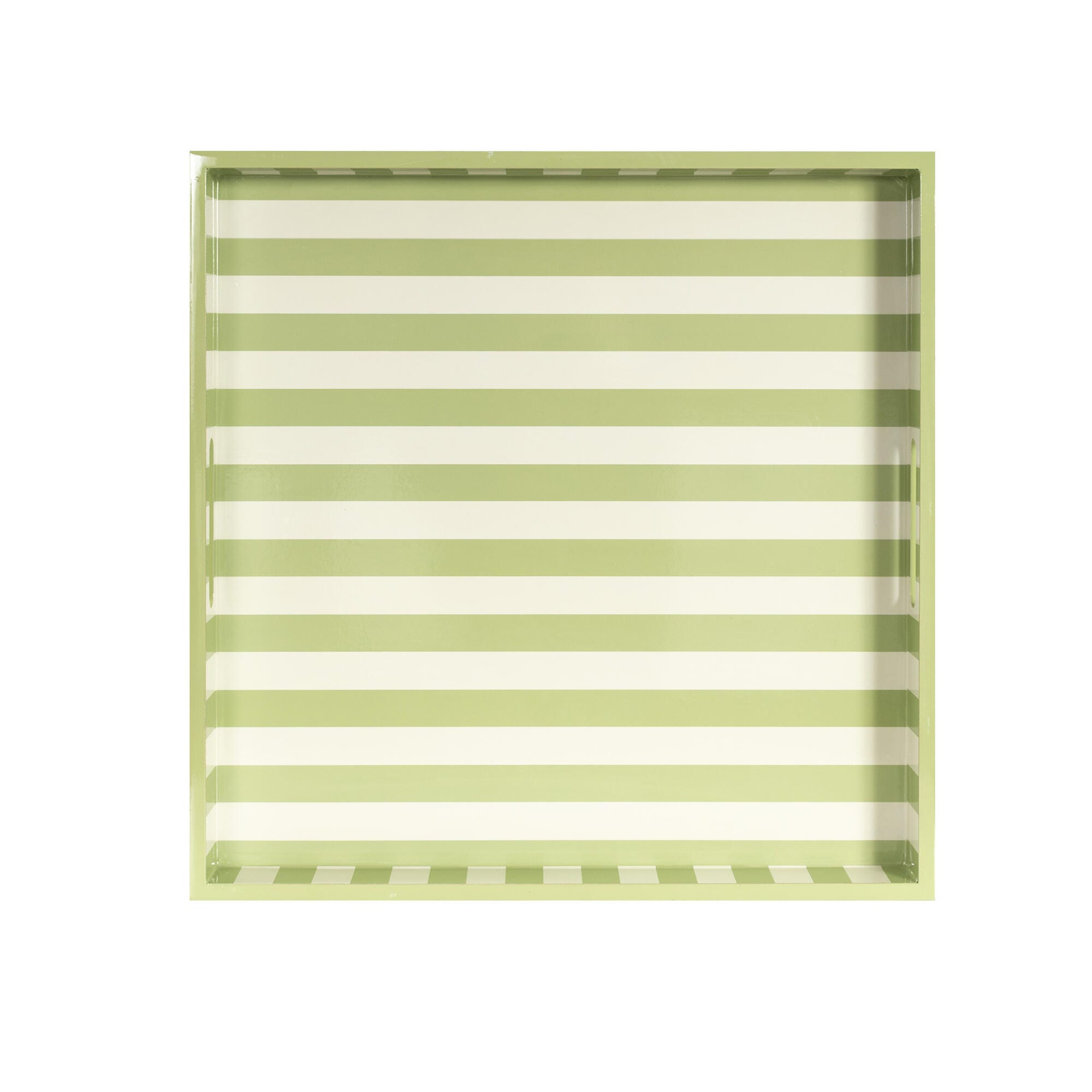 Howard Elliott Soho Decorative Tray, Lime Green/White, large