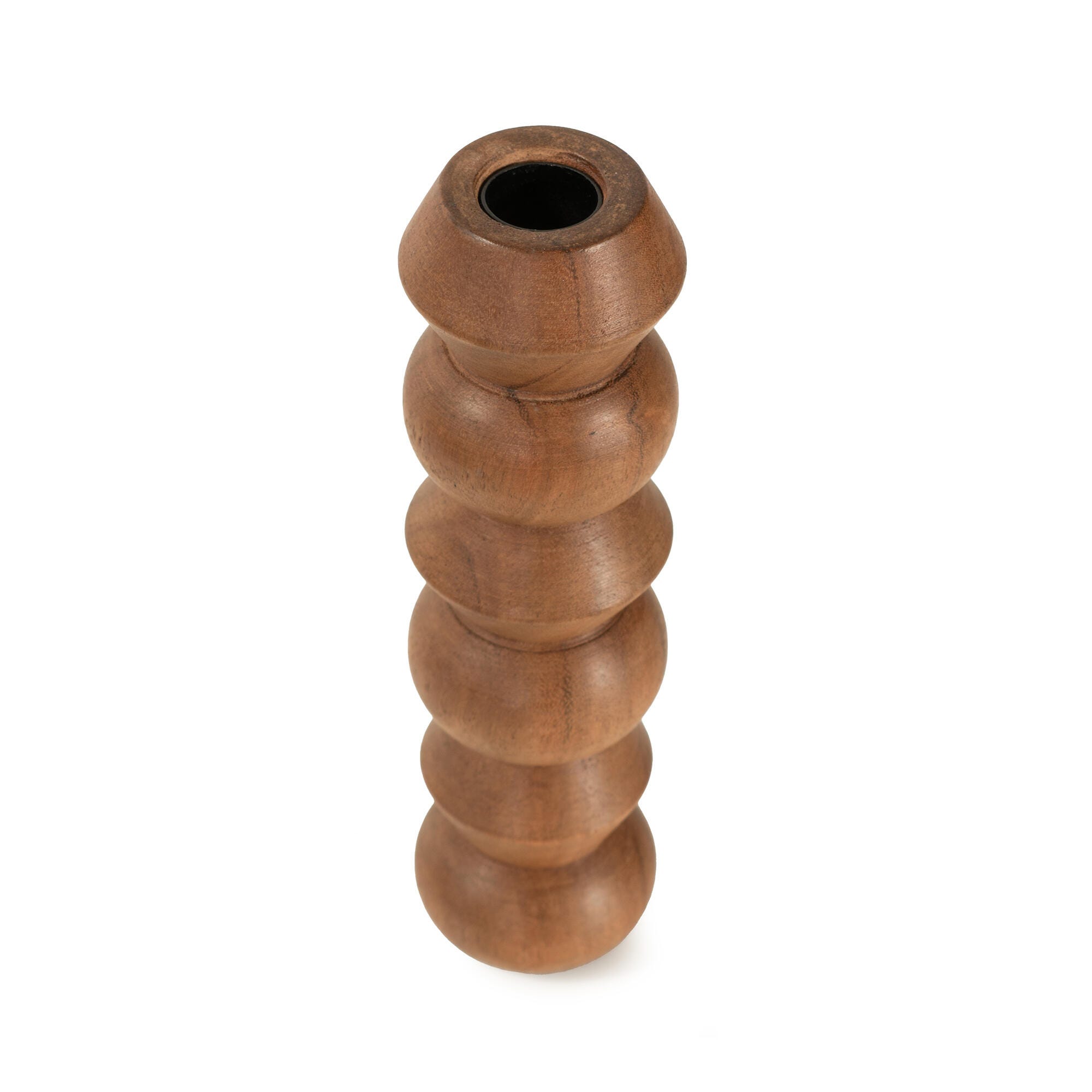 Howard Elliott Timber Candle Holder, , large