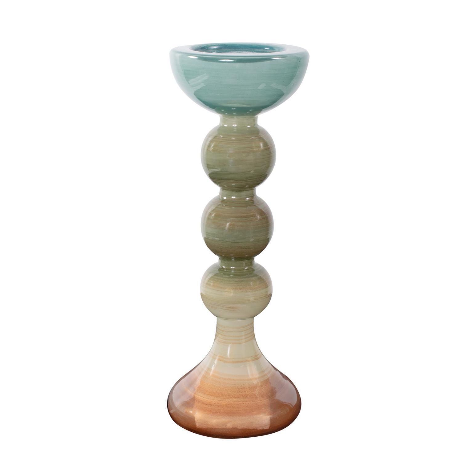 Howard Elliott The Capri Stripe Candle Holder, , large