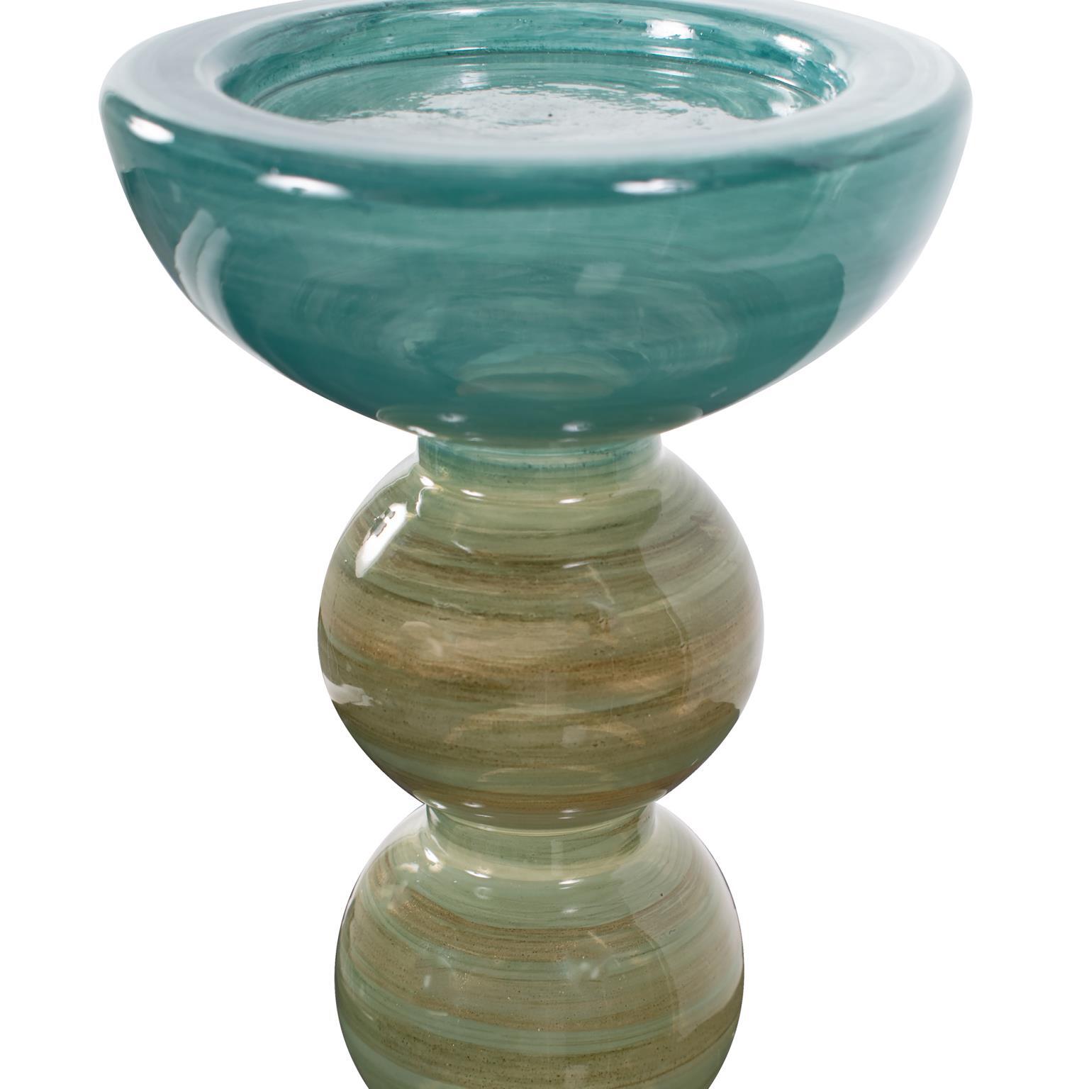 Howard Elliott The Capri Stripe Candle Holder, , large