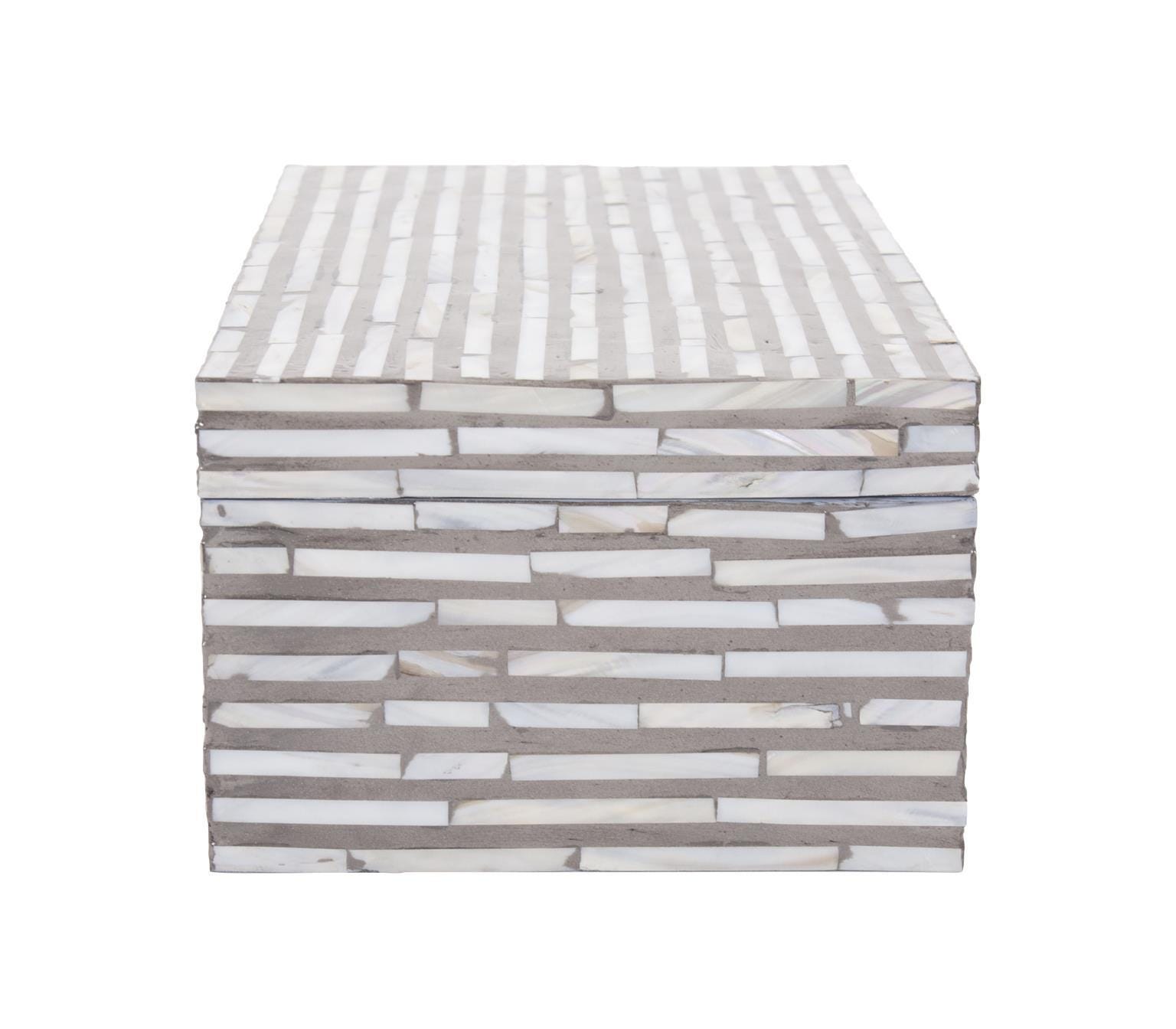 Howard Elliott The Mother Of Pearl Rectangular Decorative Box, , large