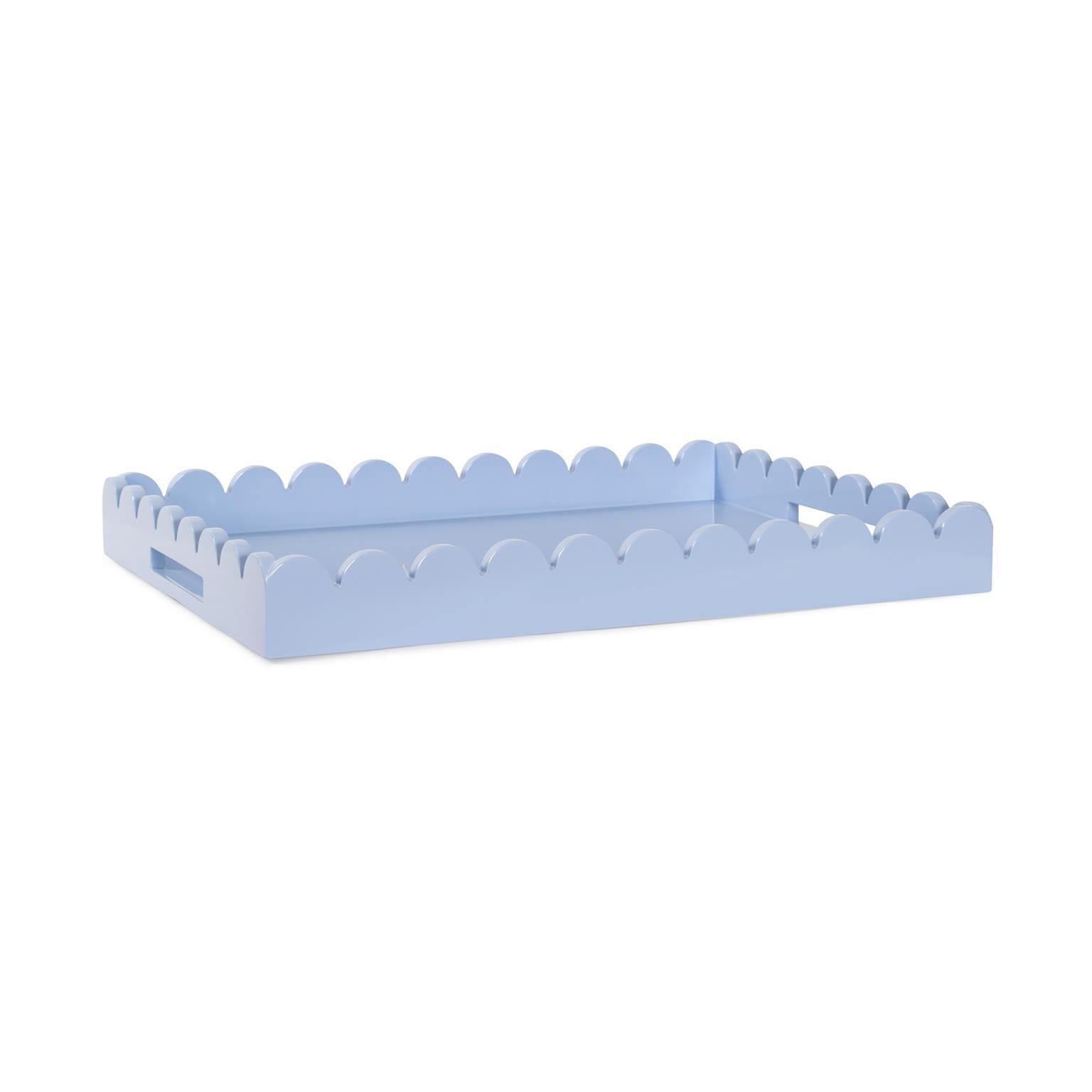 Howard Elliott The Riviera Decorative Tray, Light Blue/Gray, large
