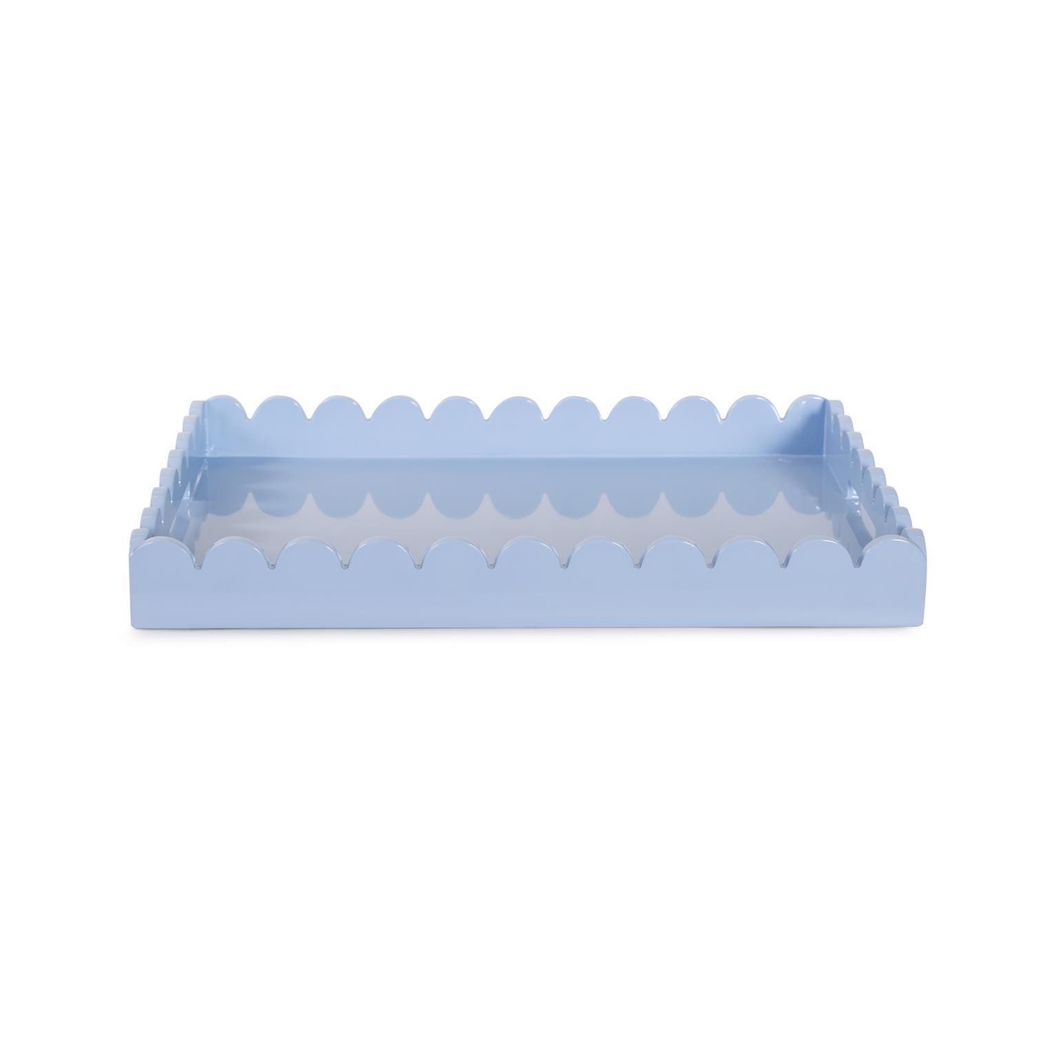 Howard Elliott The Riviera Decorative Tray, Light Blue/Gray, large