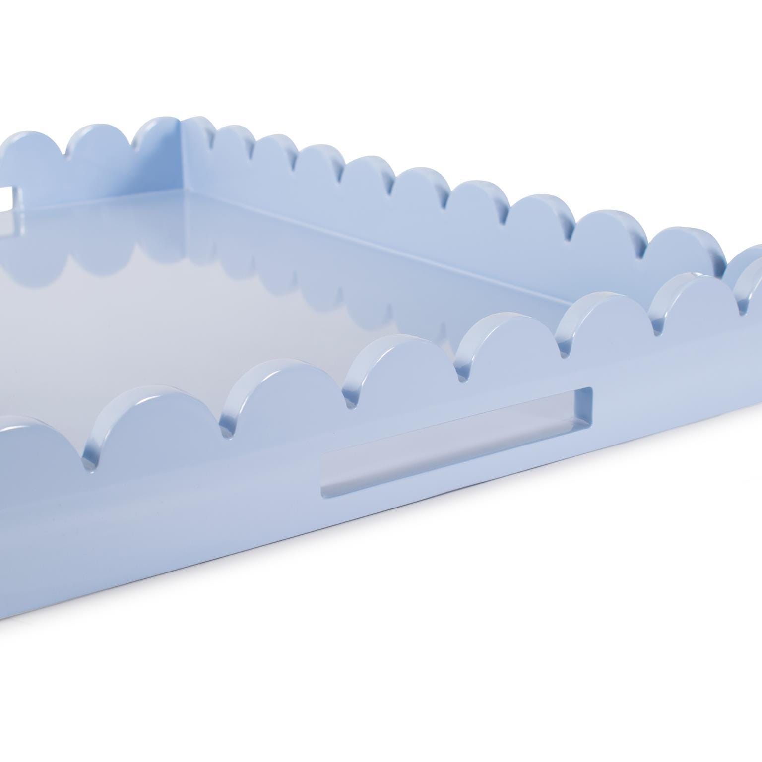 Howard Elliott The Riviera Decorative Tray, Light Blue/Gray, large
