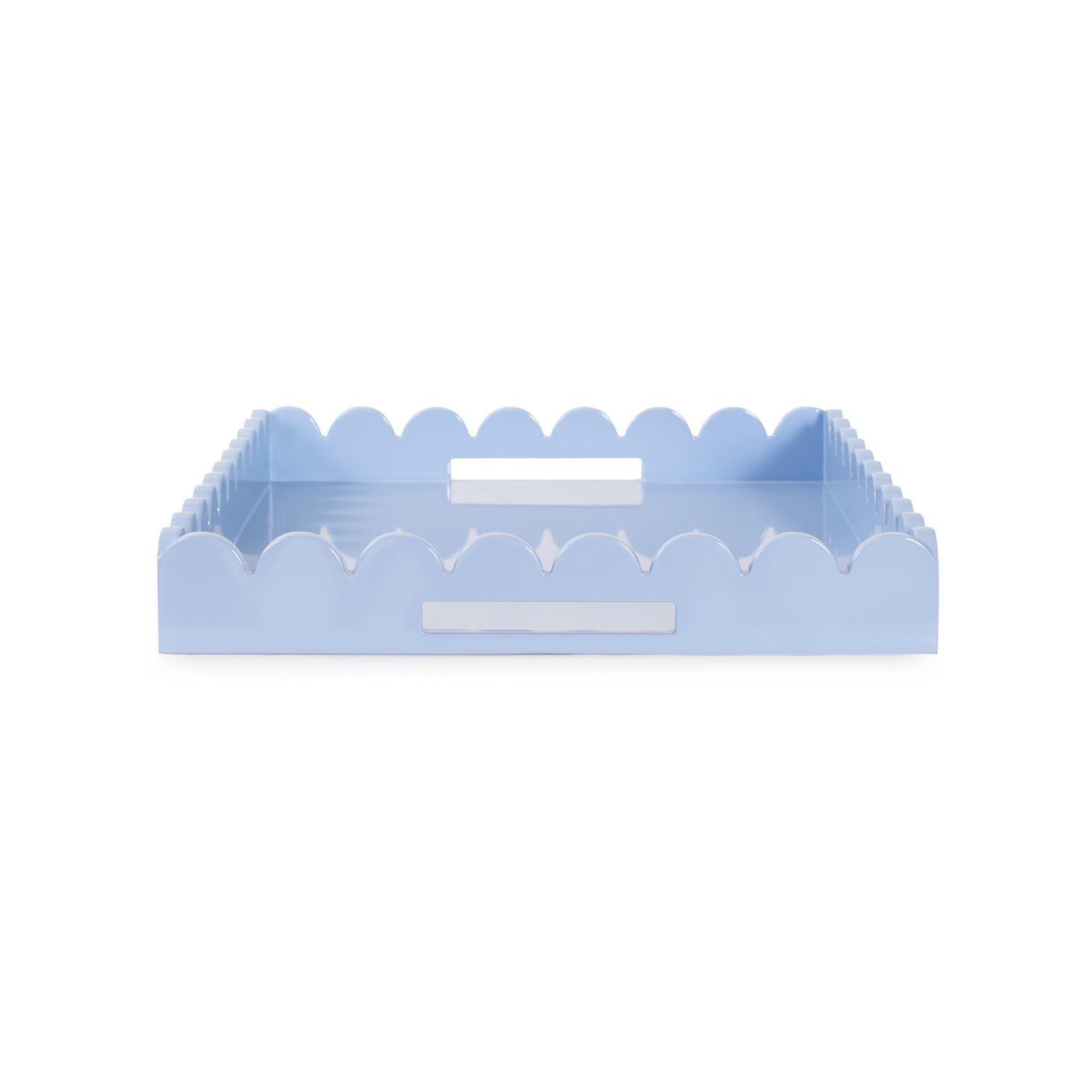 Howard Elliott The Riviera Decorative Tray, Light Blue/Gray, large