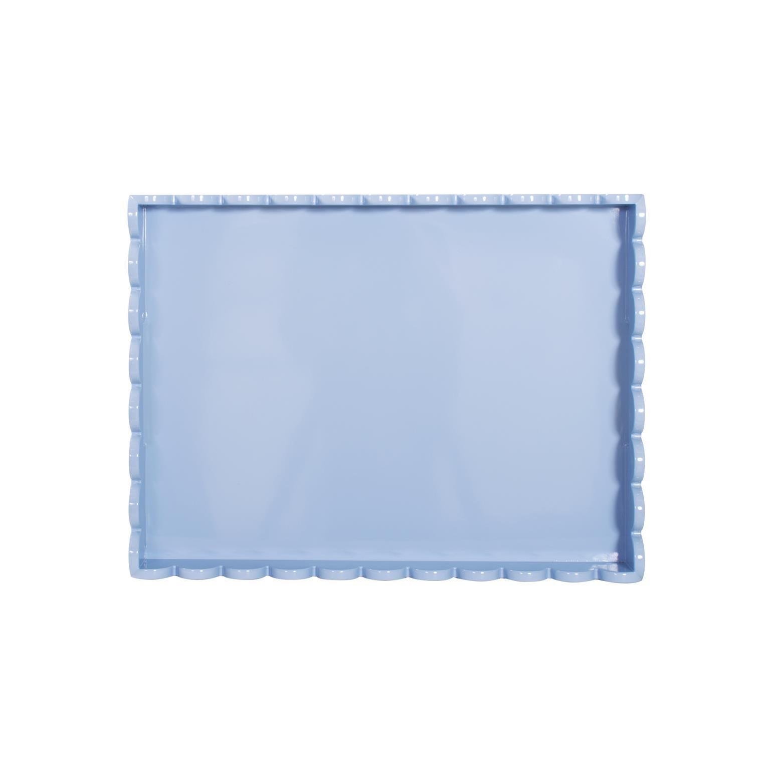 Howard Elliott The Riviera Decorative Tray, Light Blue/Gray, large
