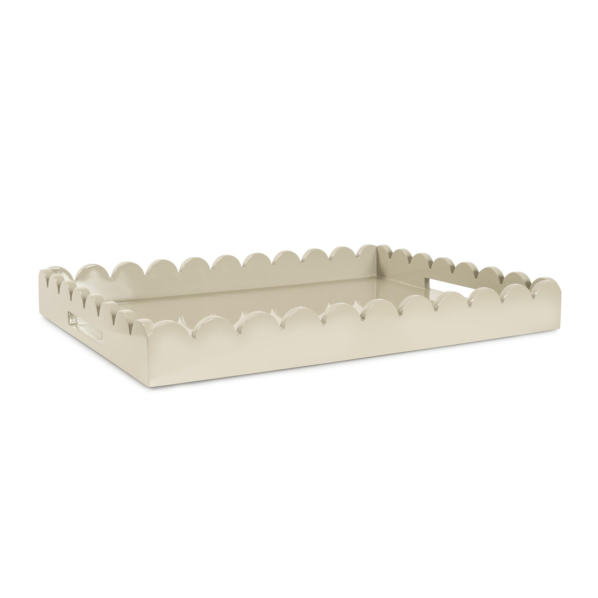 Howard Elliott The Riviera Decorative Tray, Taupe, large