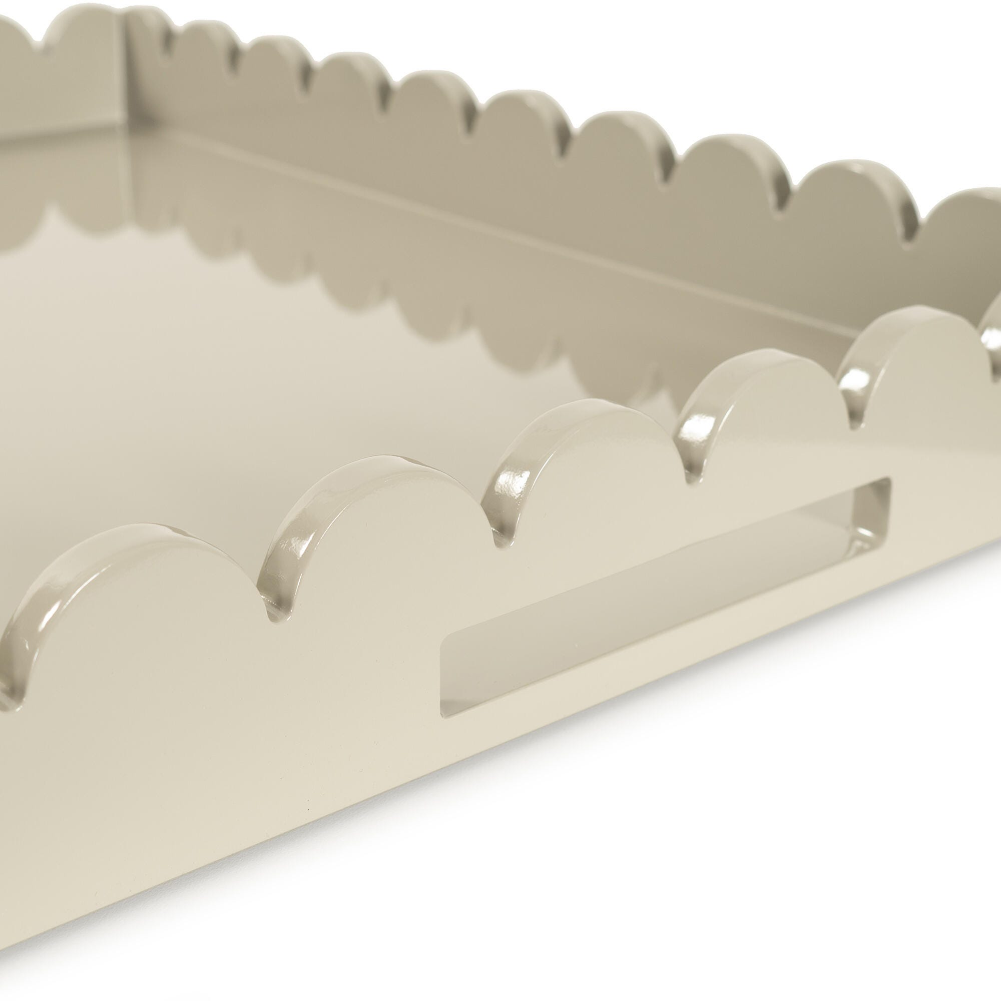 Howard Elliott The Riviera Decorative Tray, Taupe, large
